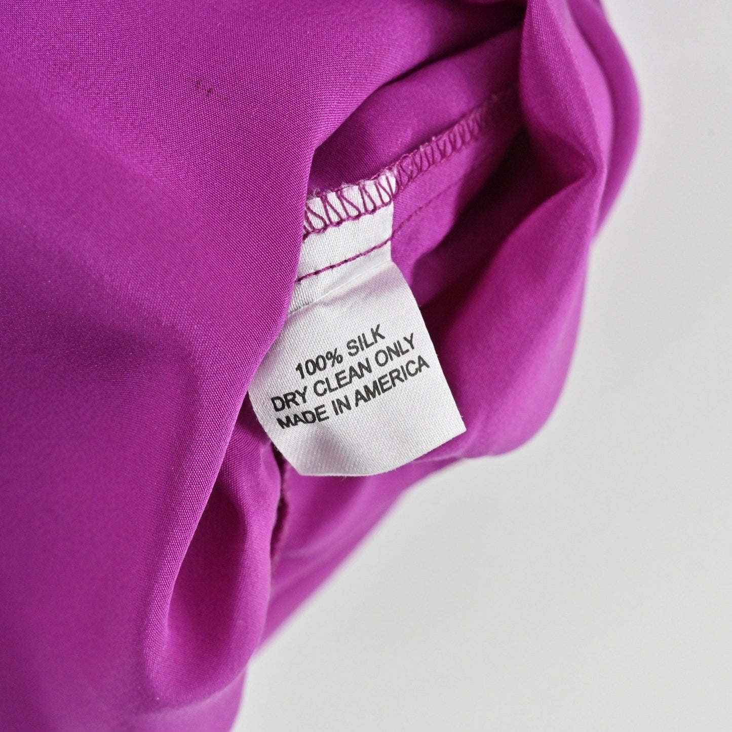 Amanda Uprichard Womens Silk Dress S Purple Vibrant Elegant V Neck Long Sleeve