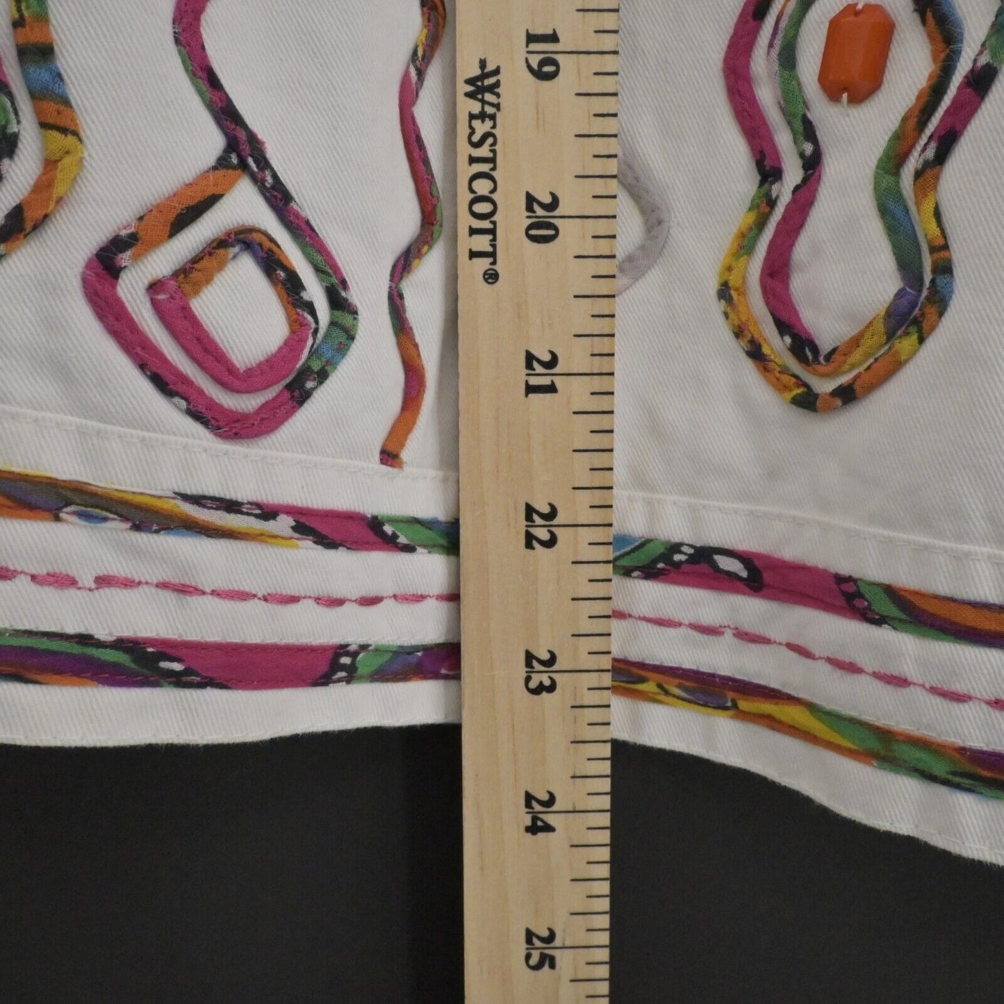 CHOICES Jacket Womens Size Large Multicolor Aztec Embroidered Beaded Vintage