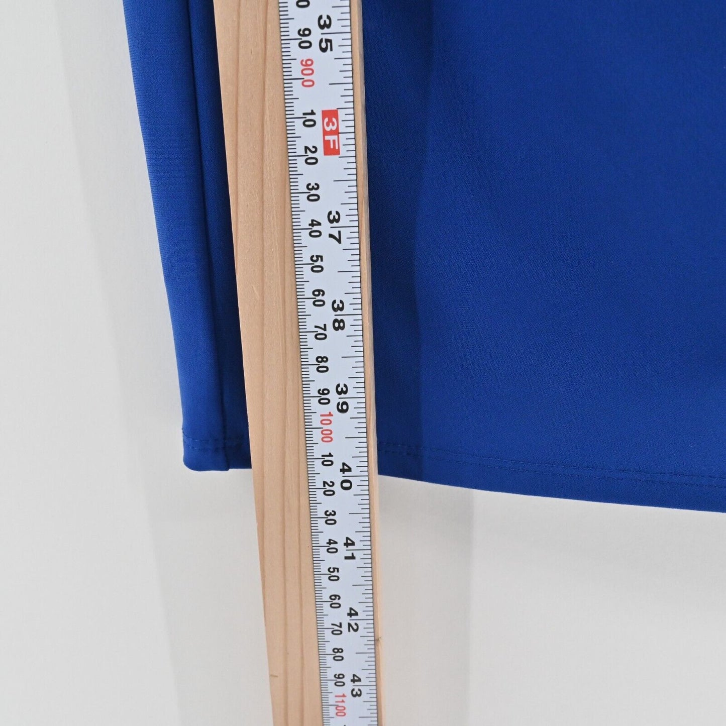 RALPH LAUREN Dress Size 6 Cobalt Blue Stretch Jersey Cowl Neck Ruched Corpcore