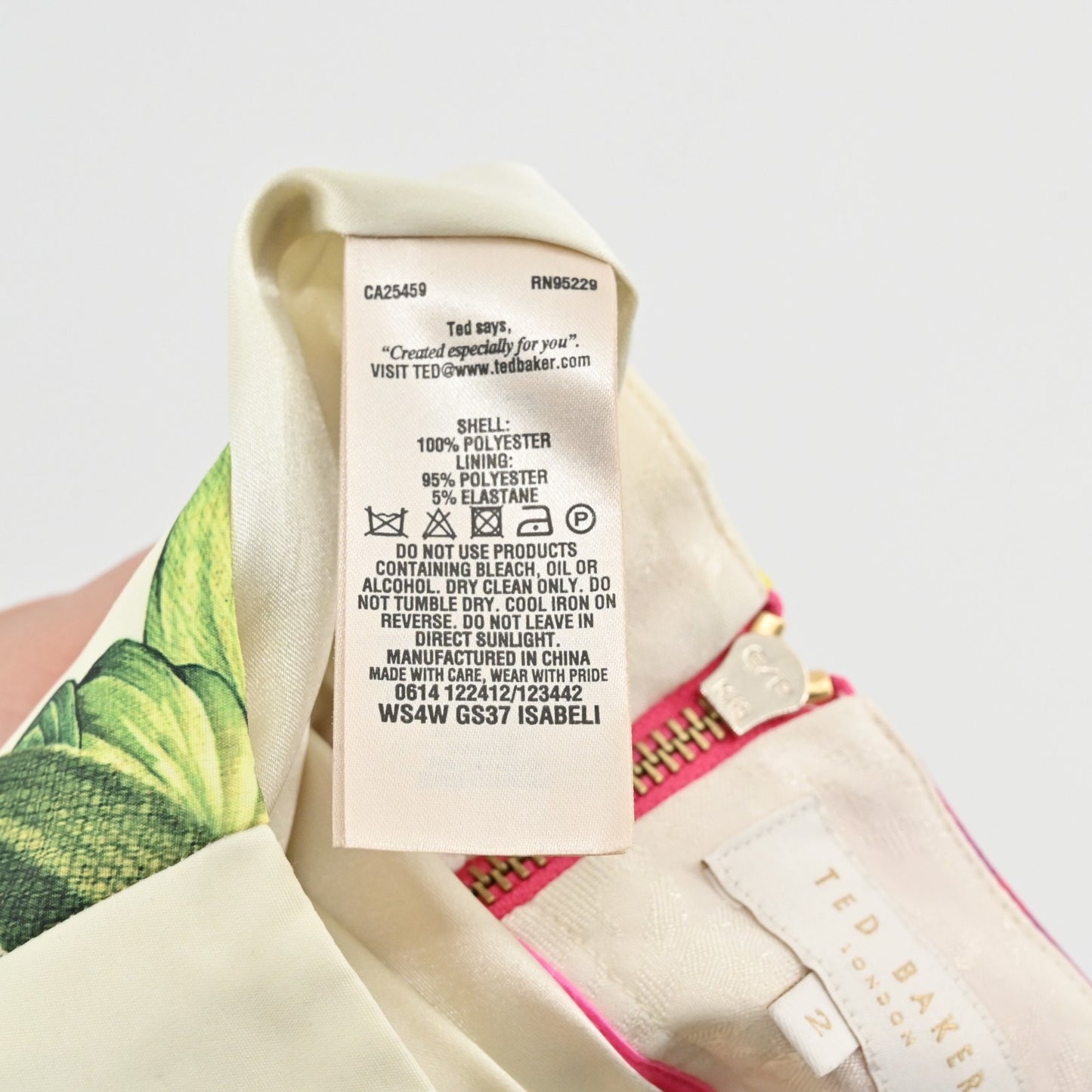 Ted Baker Floral Mini ALine Skirt Size S Flower at High Tea Print Casual Chic