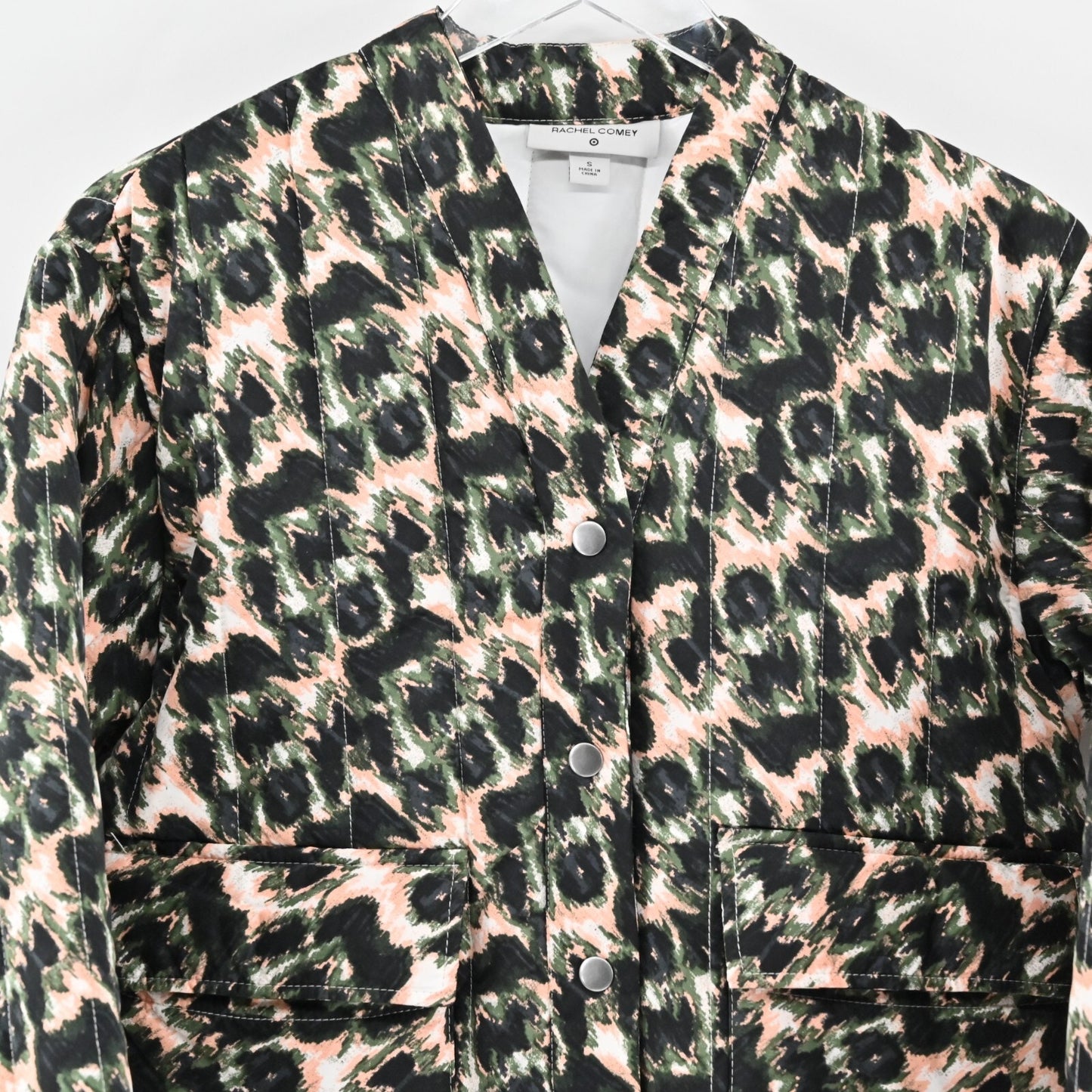 RACHEL COMEY x Target Jacket Womens Size S Quilted Button Front Multi Print