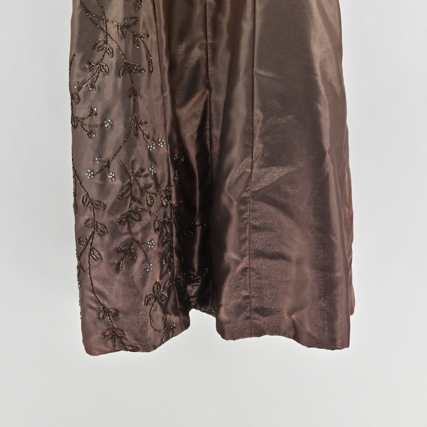 Vtg Jovani Strapless Beaded Evening Gown Sz 12 Ombre Maxi Dress Fairy Prom Event