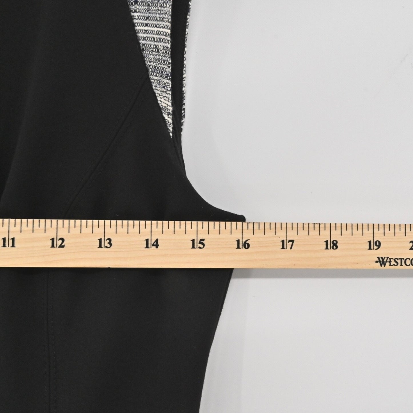 WHBM Sheath Dress Size 2 Black Sleeveless Tweed Trim Stripe Minimalist Elegant