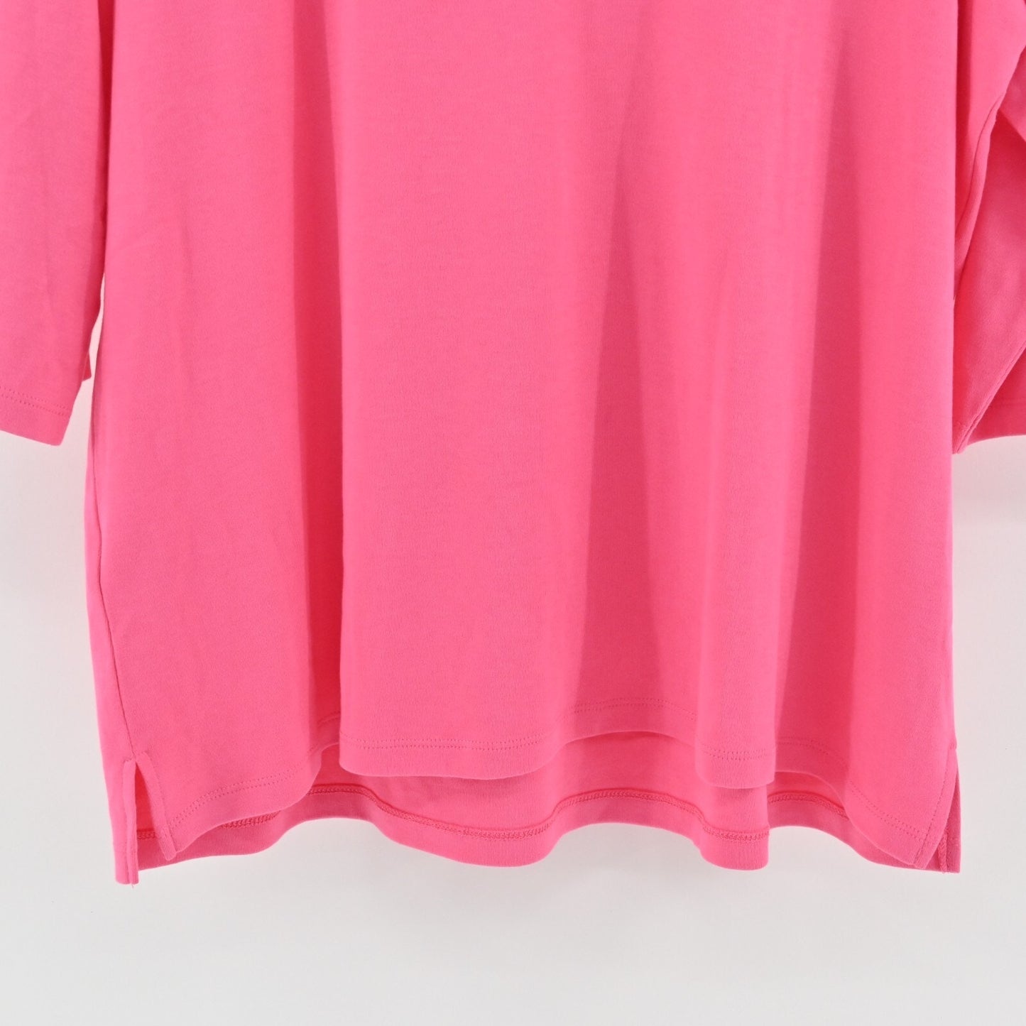 QUACKER FACTORY Top Womens Size 1X Pink Butterfly Cut Out Rhinestone Scoop Neck