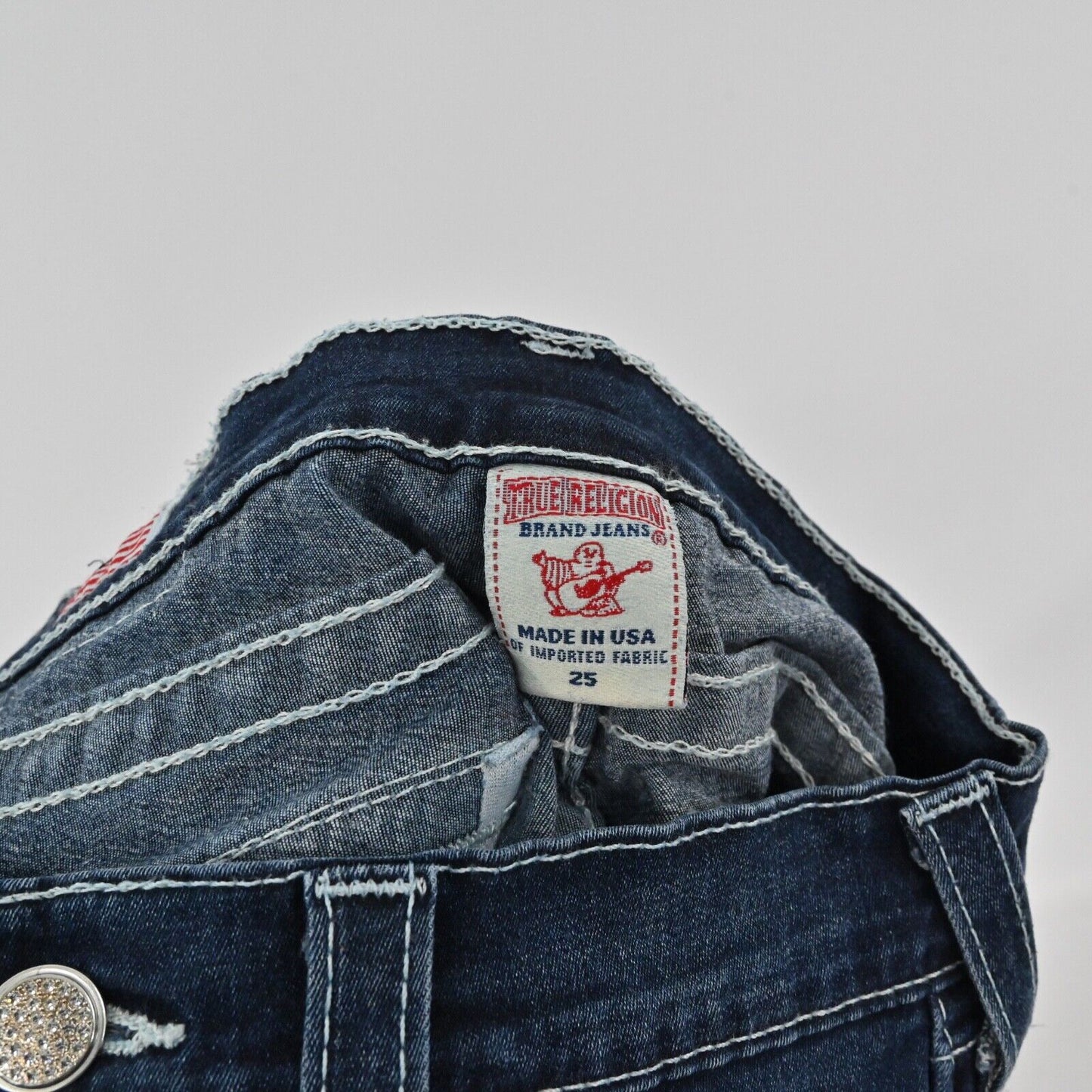 TRUE RELIGION Jeans Womens Size 25 Misty Skinny Low Rise Dark Wash Stretch USA