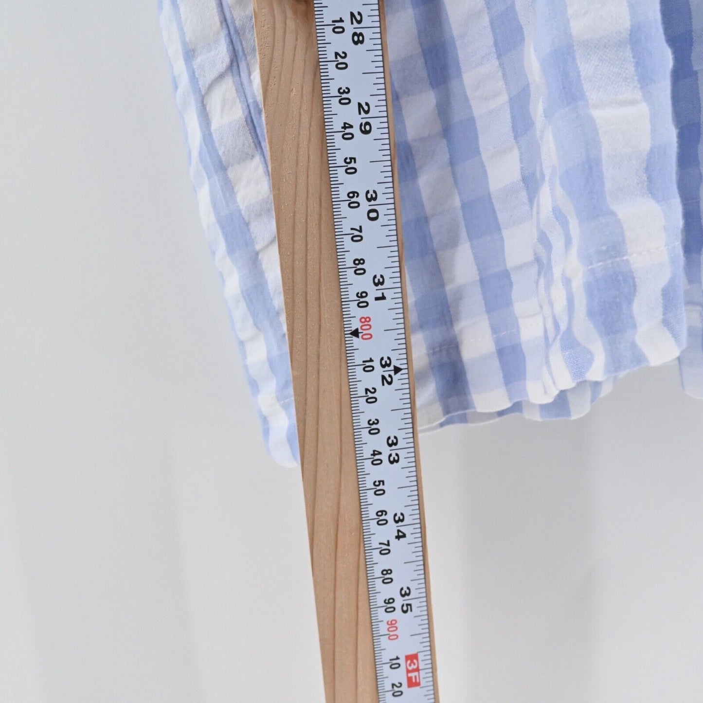 TACH Clothing Dress Sz S Catarina Babydoll Colorblock Gingham Cotton Puff Sleeve