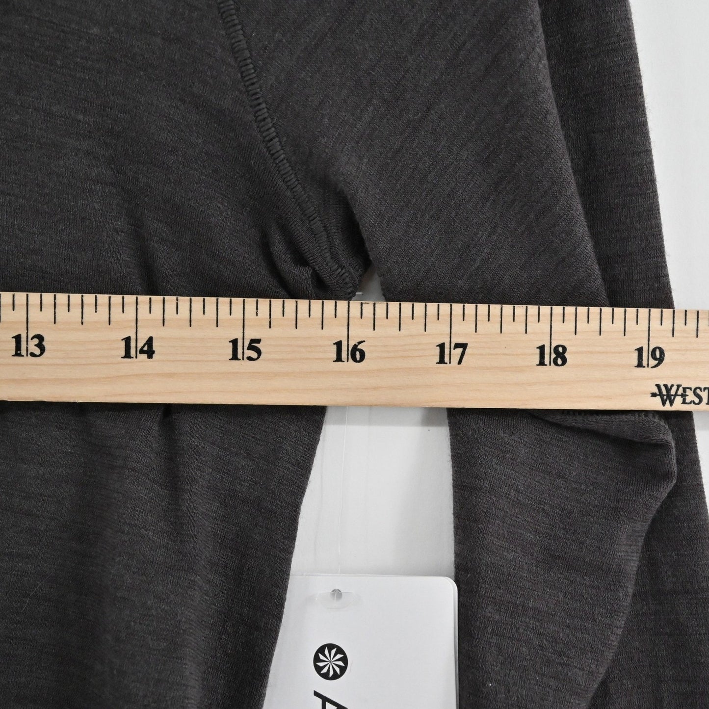 Athleta Foresthill Ascent Turtleneck Top Womens XS Brown Wool Blend Long Sleeve