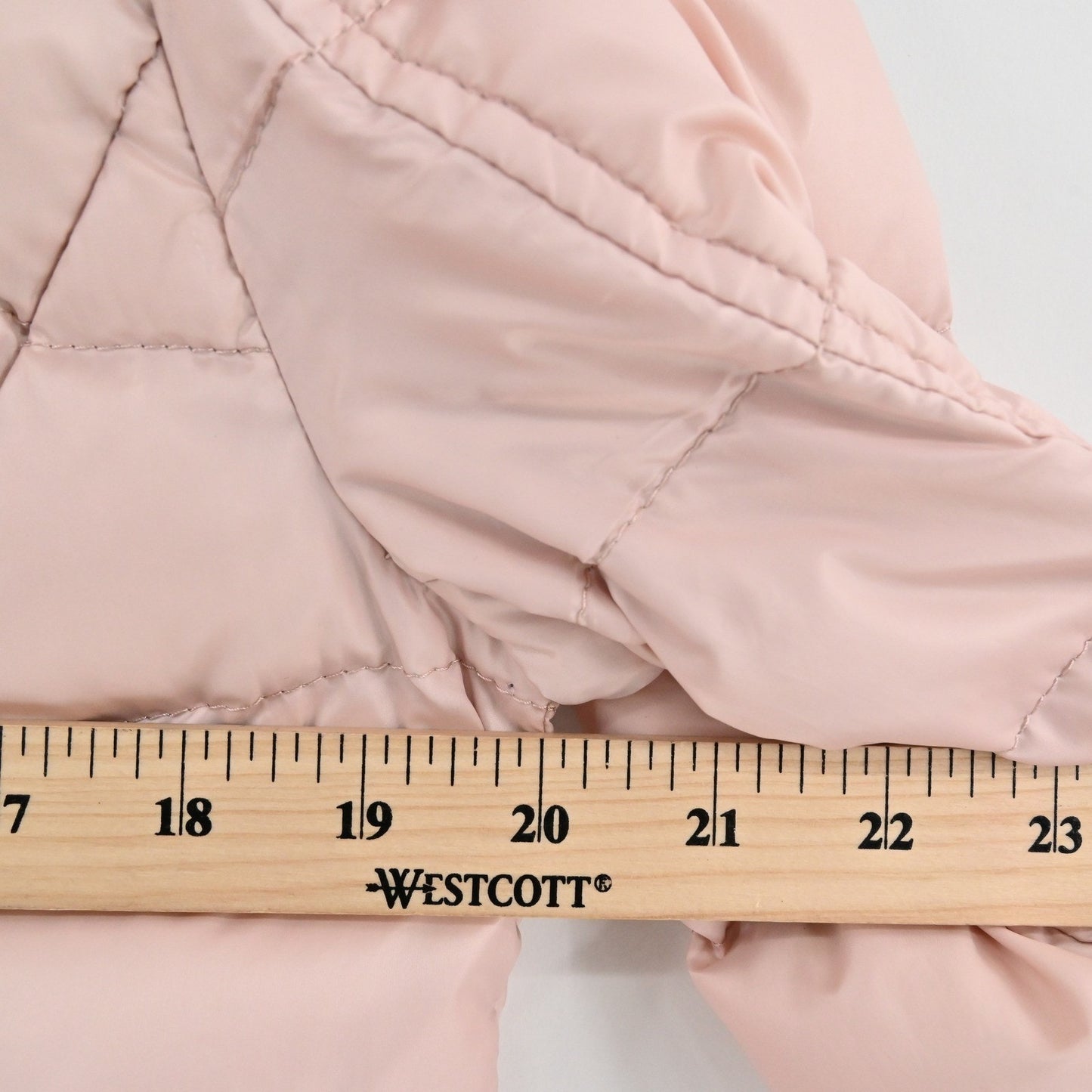Bonita Womens Quilted Puffer Jacket Size 36 Blush Pink Lightweight
