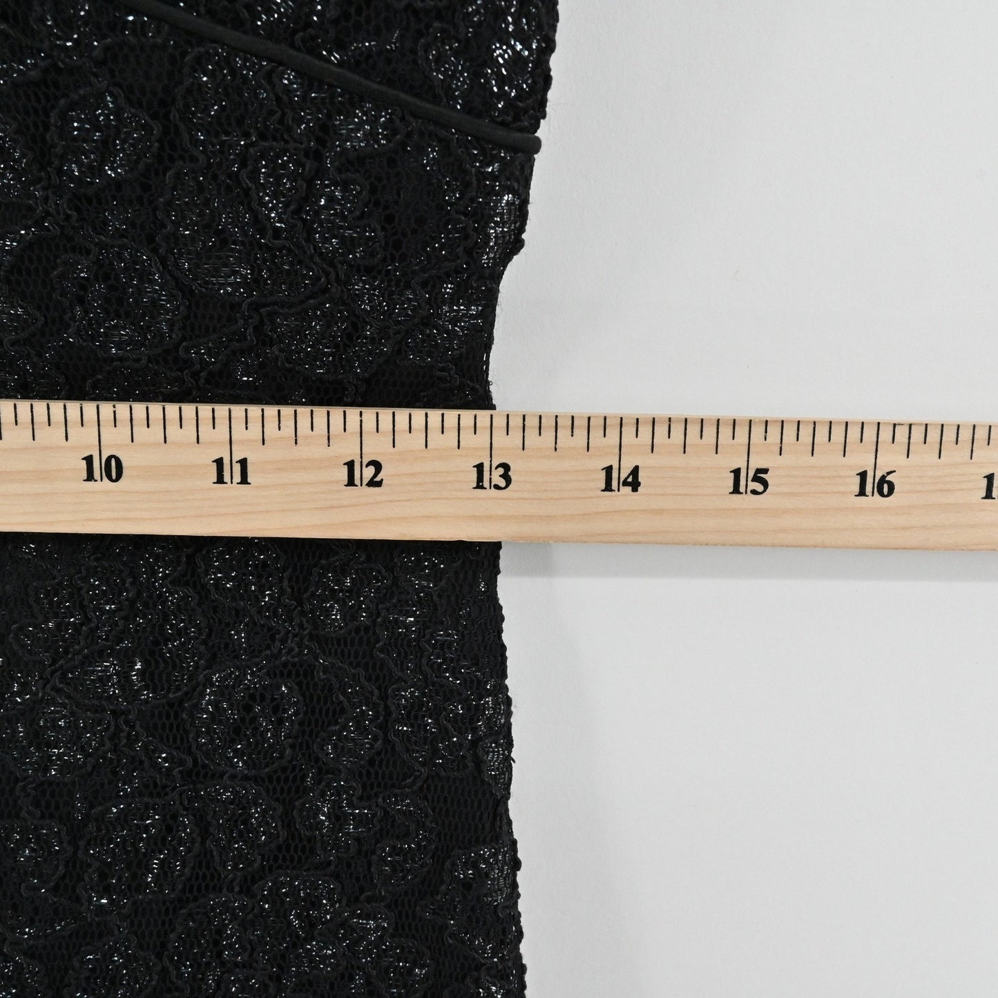 Vtg 90s Hugo Buscati Shimmer Lace Dress Size 6 Whimsigoth Black HOCO Gown USA