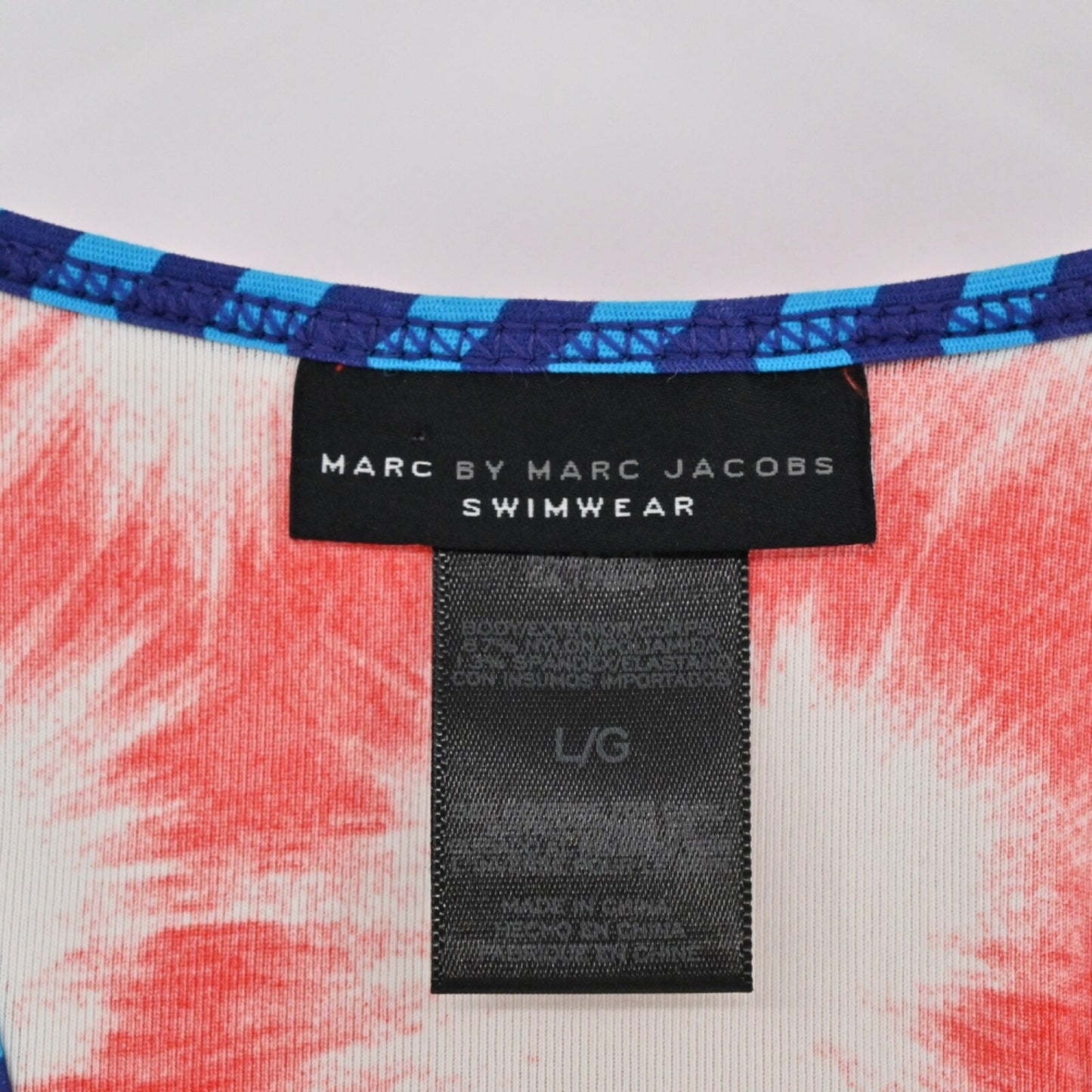 MARC By MARC JACOBS Womens Sparks Swim Dress Sz L Red Racerback V Neck Cover Up