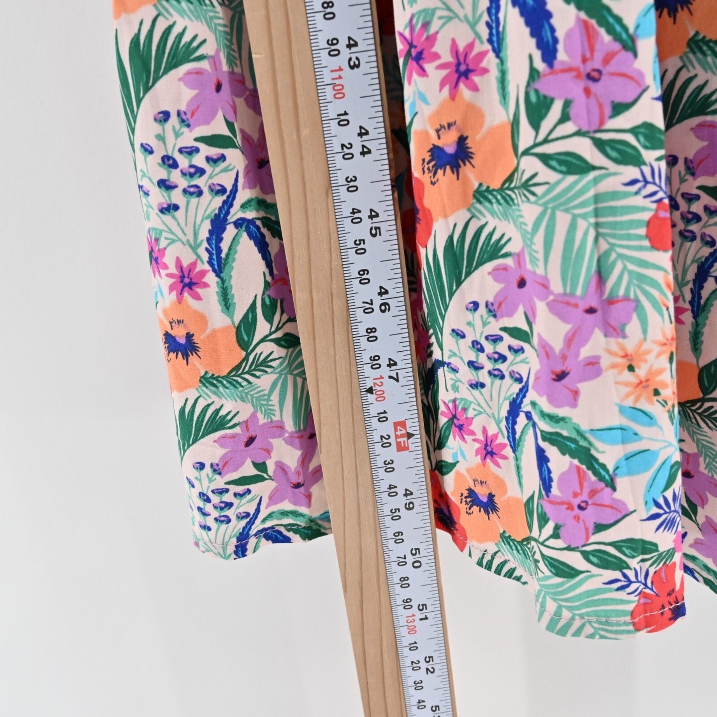 LOST WANDER Dress Size 1X Multicolor Floral Print Puff Sleeve Sweetheart Midi