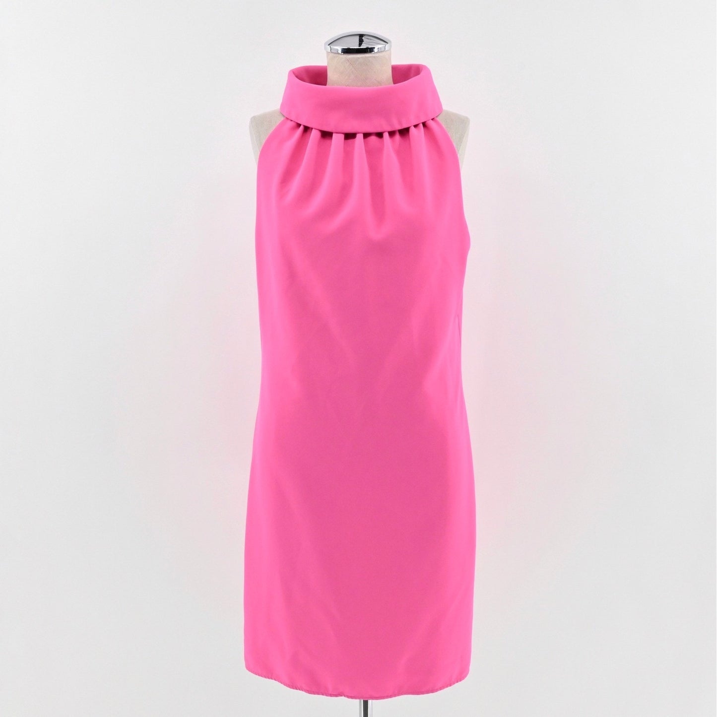 Sail to Sable Pink Cowl Neck Shift Dress Size M Sleeveless Party Cocktail Event