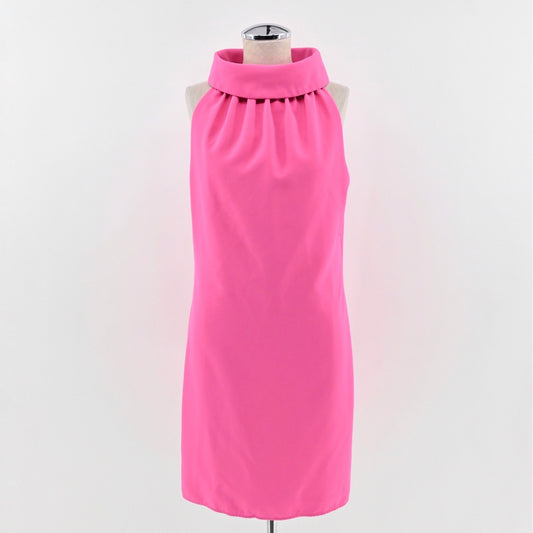 Sail to Sable Pink Cowl Neck Shift Dress Size M Sleeveless Party Cocktail Event