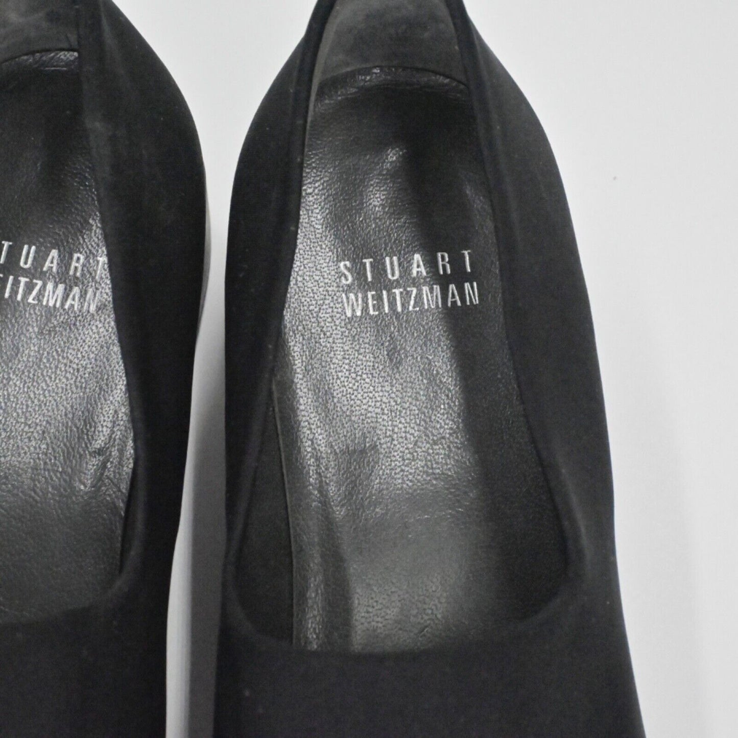 STUART WEITZMAN Loafers Womens Size 7 Black Round Toe Wedge Sofa Stretch Slip On