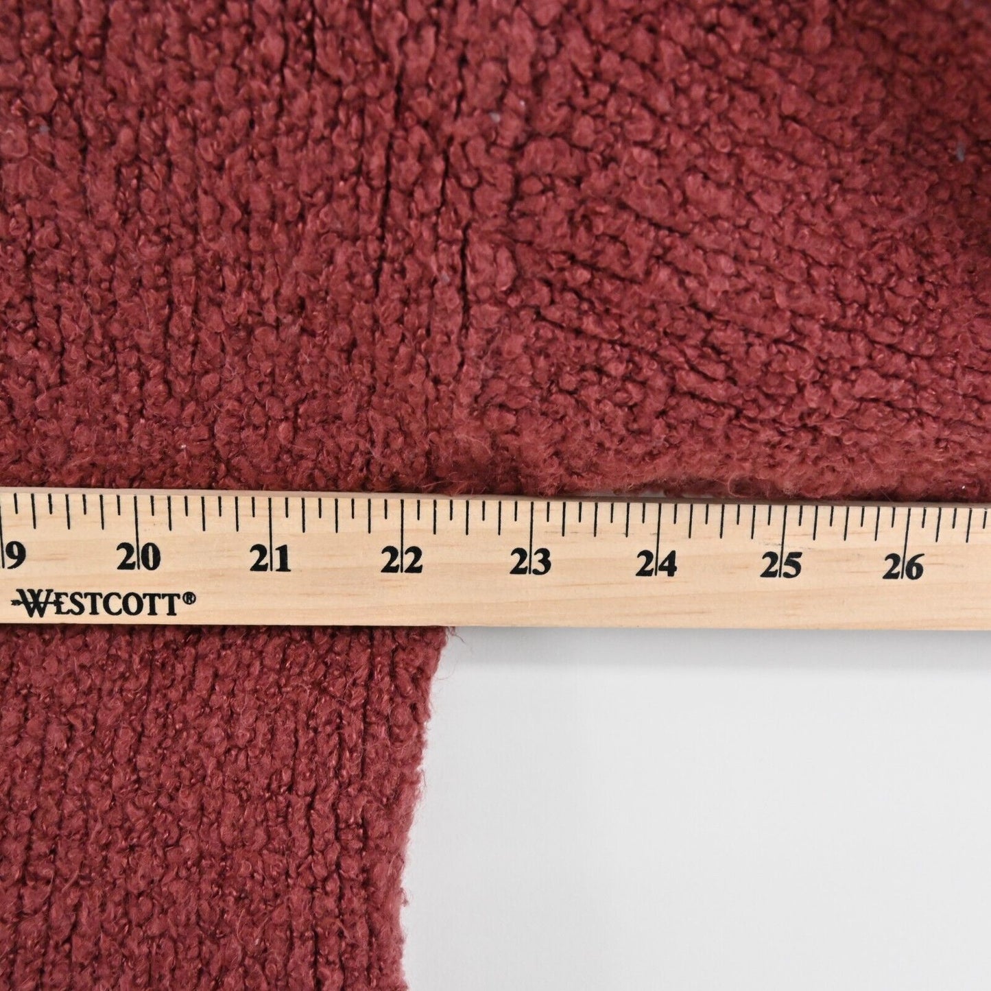URBAN OUTFITTERS Sweater Womens M Red Fuzzy Pullover V Neck Oversized Soft Cozy