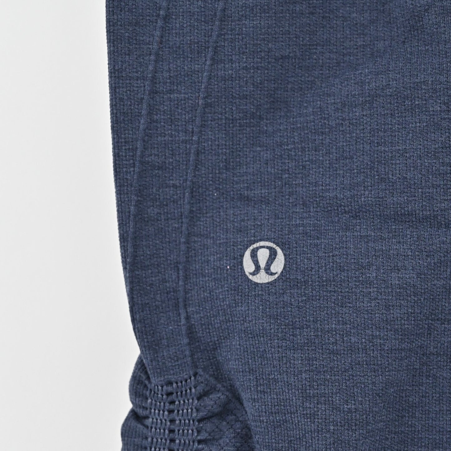 LULULEMON Leggings Womens Sz 6 In The Flow Cropped Seamless Navy Blue Atheletic