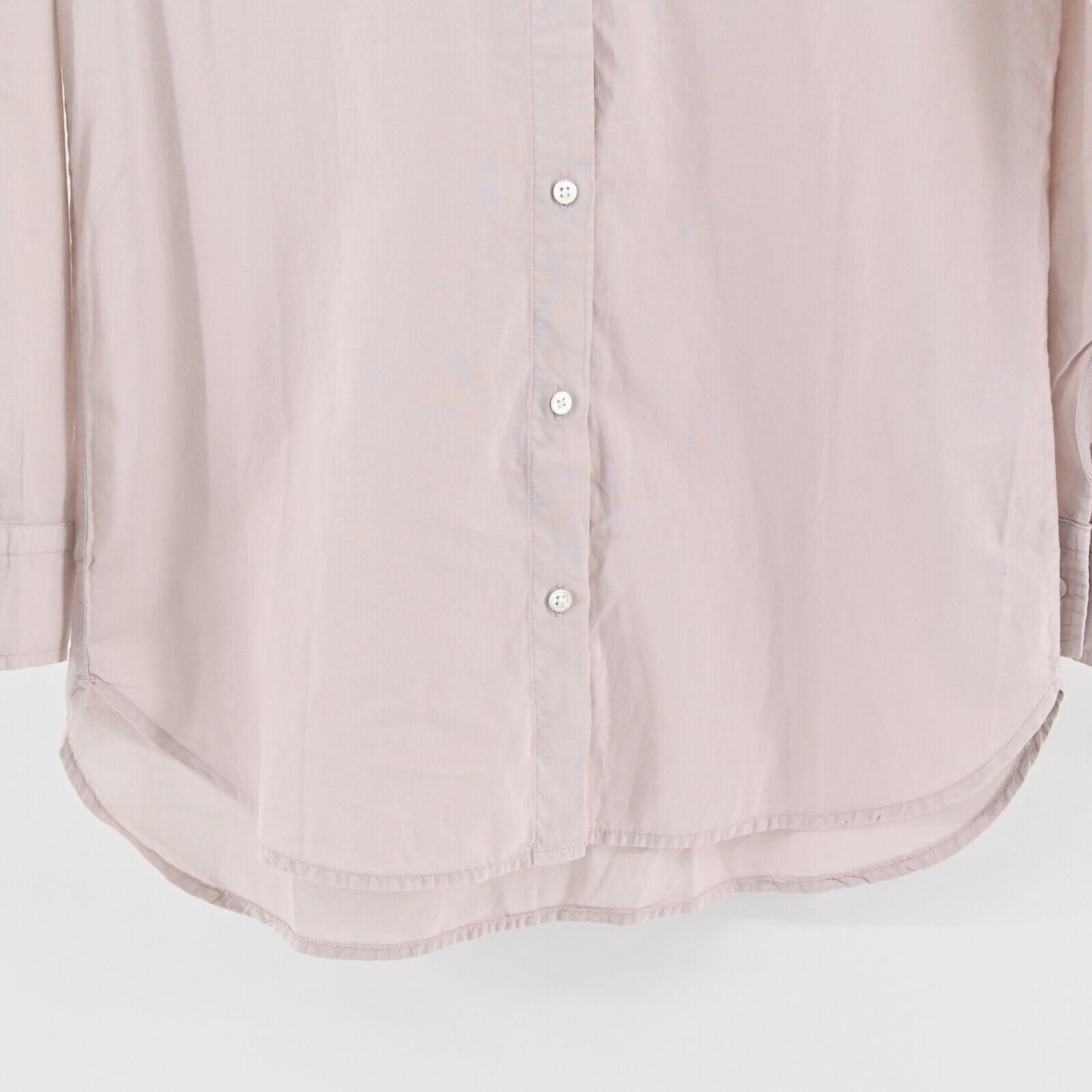 JAMES PERSE Top Womens Size 1 S Blouse Standard Blush Button Front Cotton Tunic