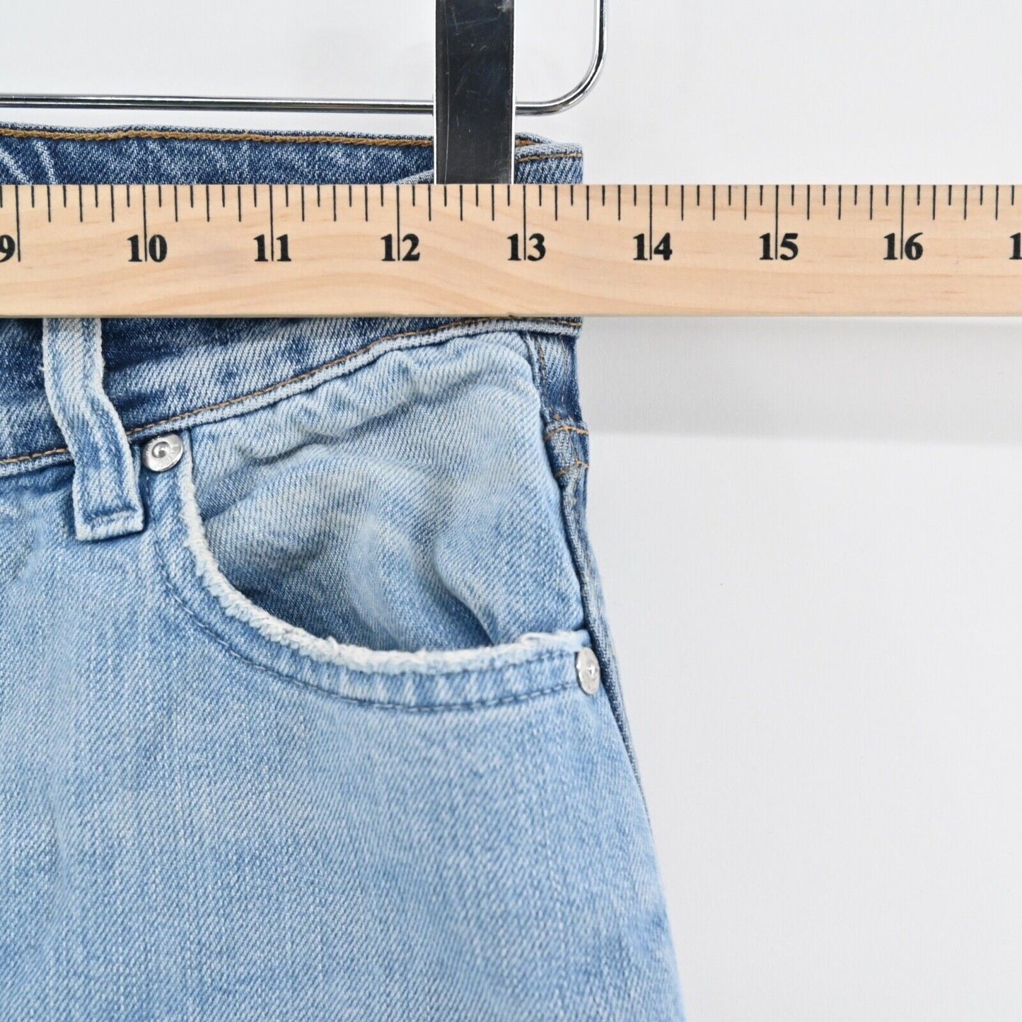 REVICE Jeans Womens Size 27 Color Block Patchwork Distressed High Rise Taper USA