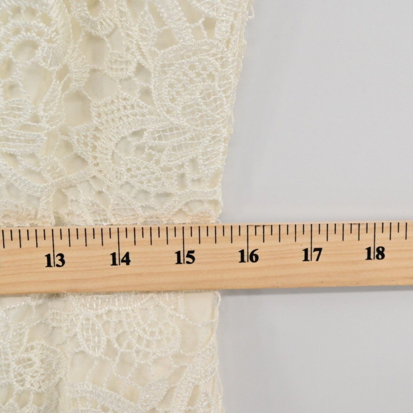 WHBM Dress Womens Sz 10 Ivory Paisley Lace Sleeveless Sheath Crochet Office NEW