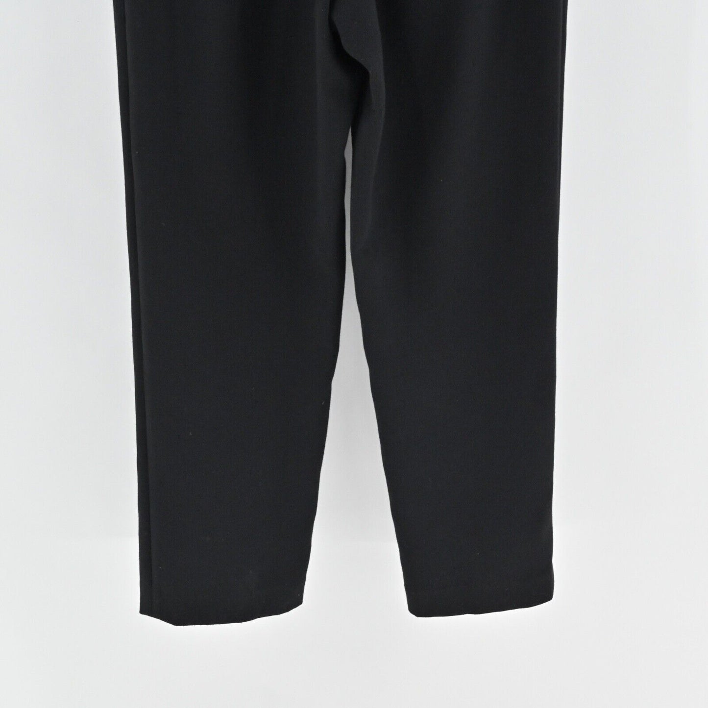 MICHAEL KORS Jumpsuit Womens Sz 8 Black Sleeveless V Neck High Waist Tapered Leg