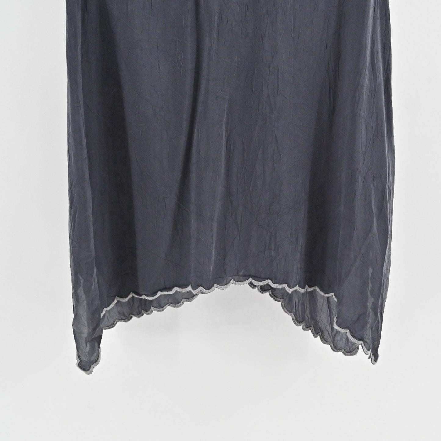 JOHNNY WAS Womens Livana Top Size M Embroidered Floral Gray Tunic Boho Blouse