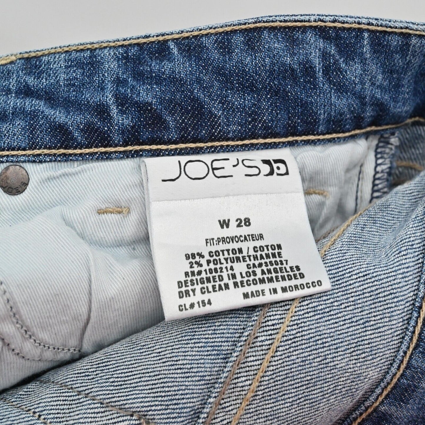 JOES Jeans Womens Size 28 Provocateur Boot Cut Blue Denim Distressed Low Rise