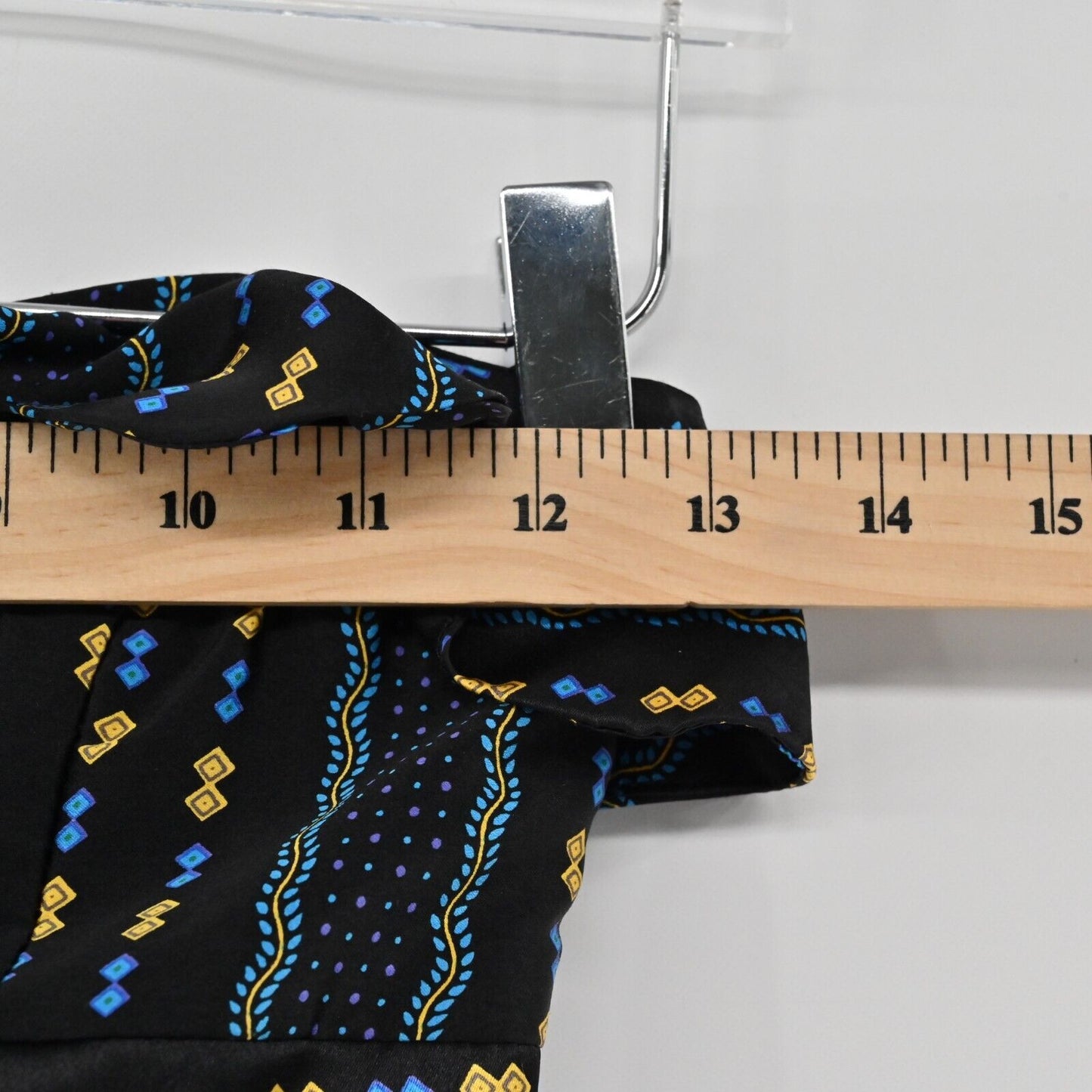 Vtg BETSEY JOHNSON Dress Womens Sz 4 Silk Y2K Strapless Multicolor Print Ruffle