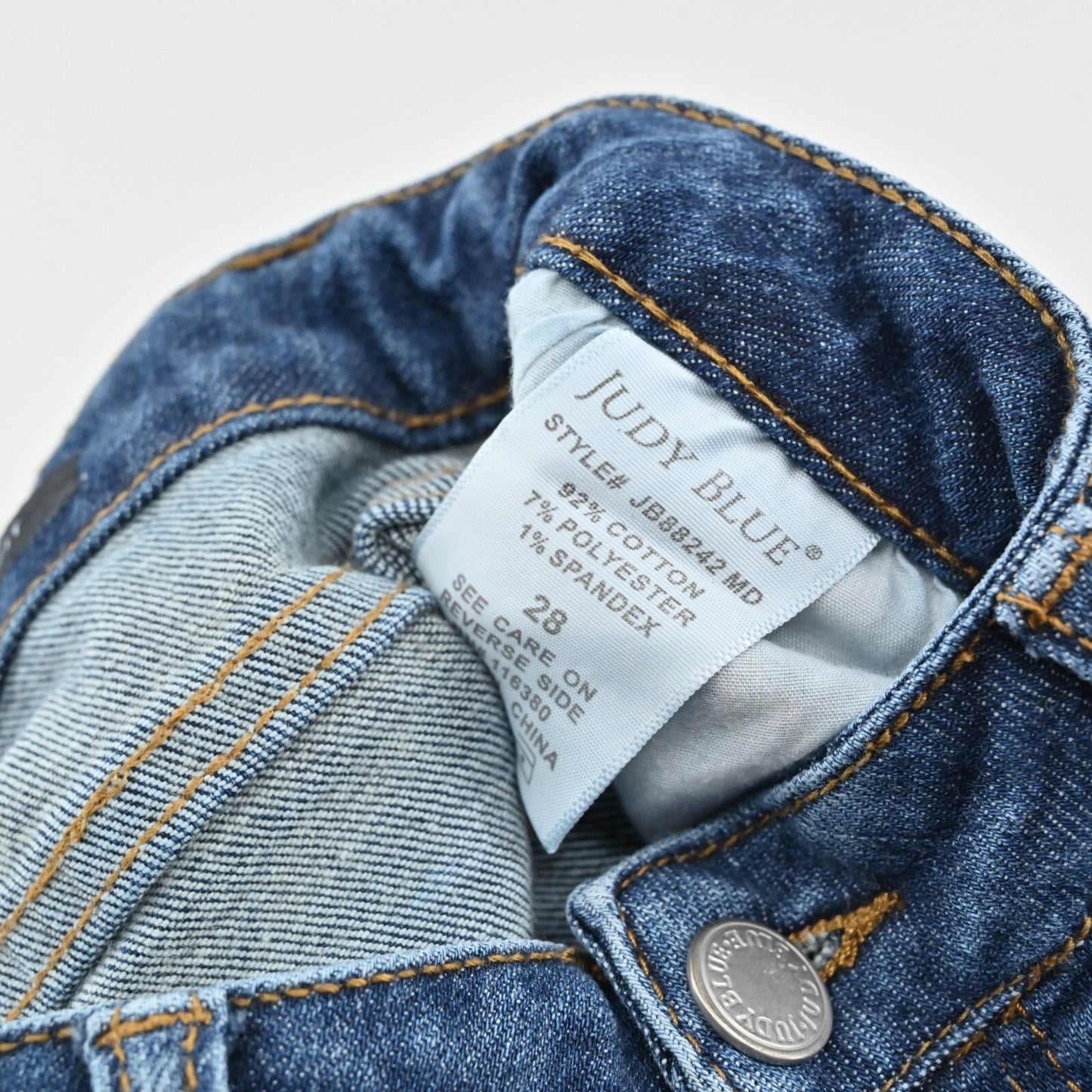 Judy Blue Womens Distressed Relaxed Fit Jeans Size 28 Stretch High Rise JB88242