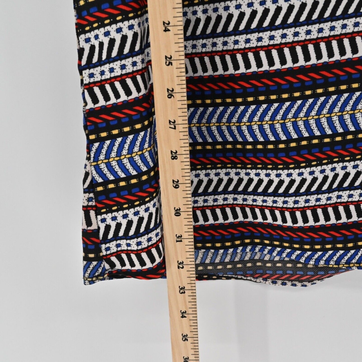 MOLLY BRACKEN Dress Women Sz XS Stripe Print Keyhole Neck Half Bell Sleeve Shift