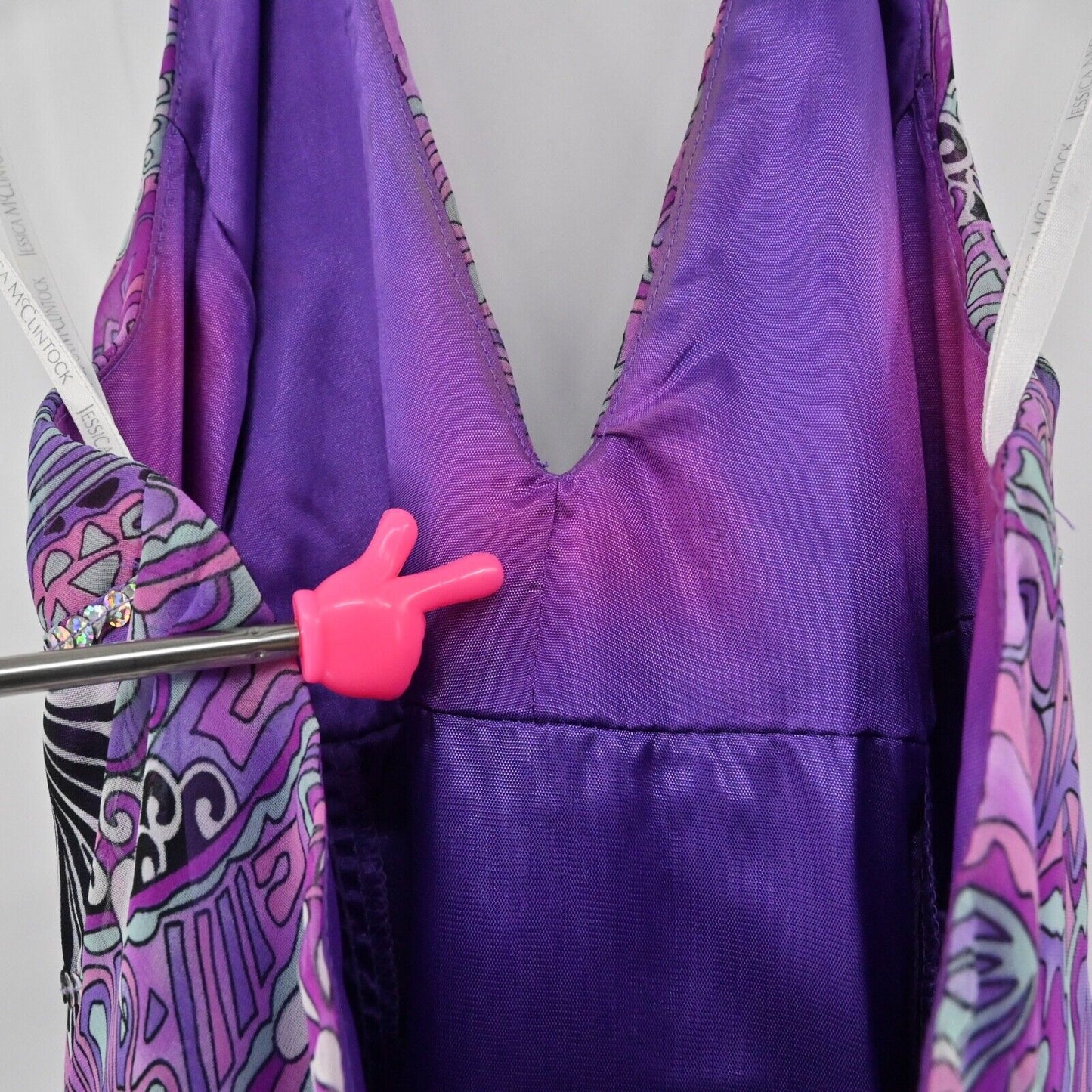 Vtg GUNNE SAX Dress Womens Size 3 Purple Paisley Millennium 2000 Halter Maxi USA