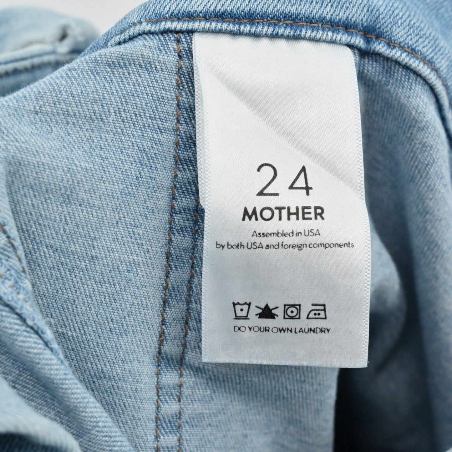 MOTHER Dress Womens Size 24 The Pocket Hustler Denim Overall Cotton Stretch