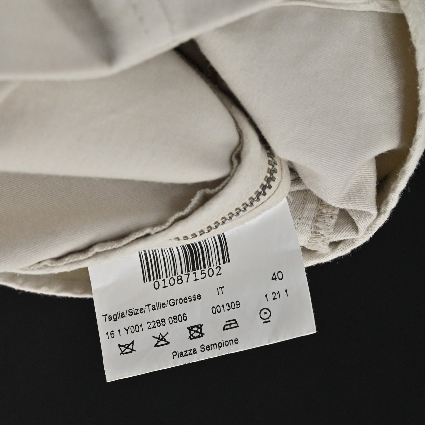 Piazza Sempione Womens Beige Pants Size 40 Tailored Minimalist Quiet Luxury Chic