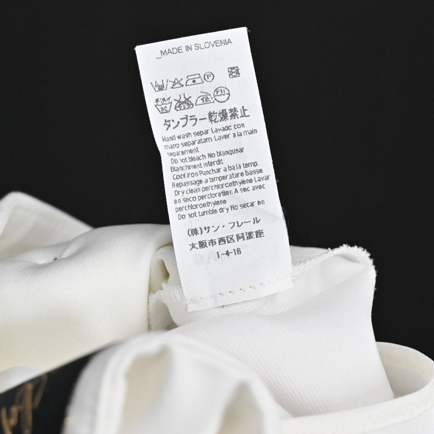 LES COPAINS Pants Womens Size 46 Sailor Button Milk White Solid High Rise NEW