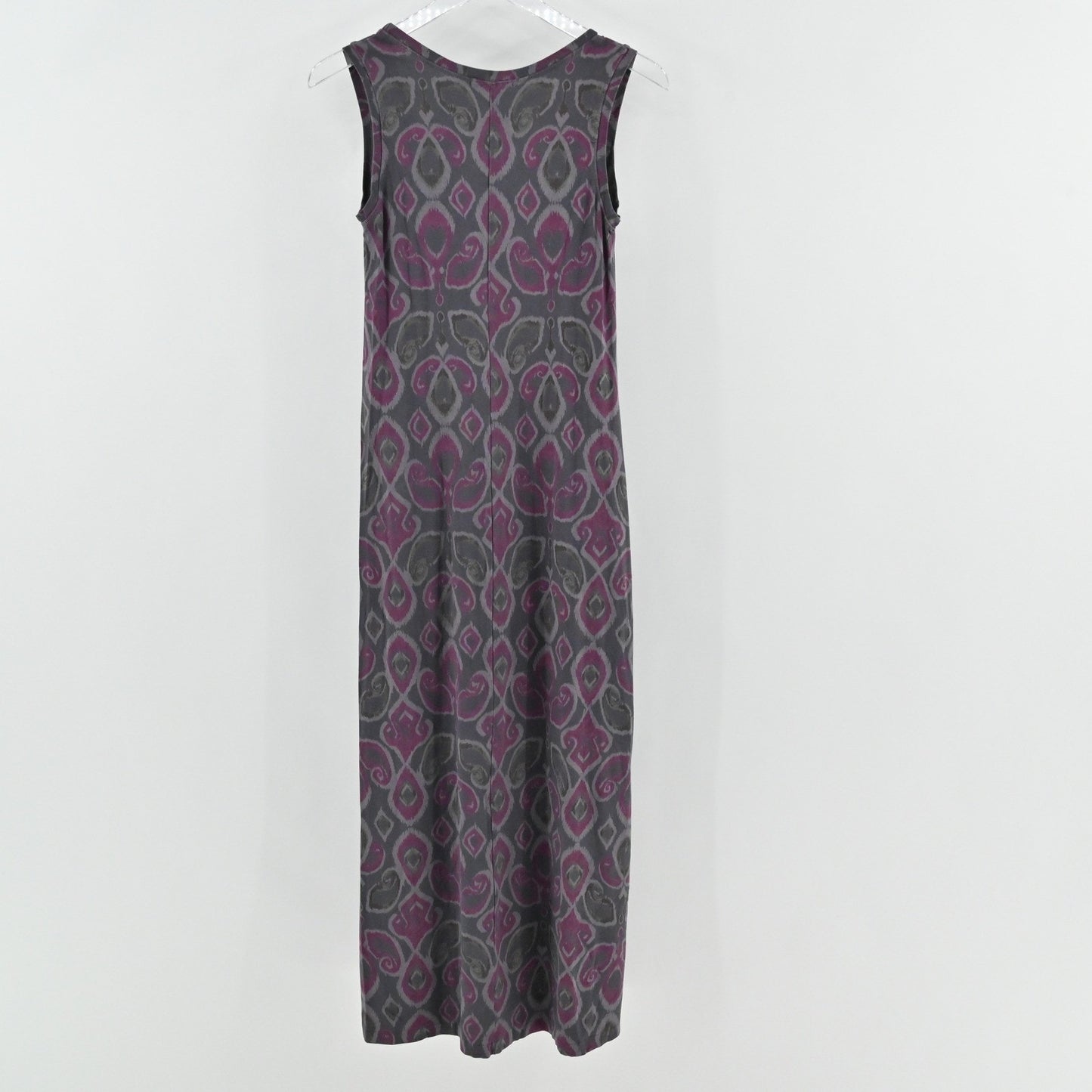 Fresh Produce Maxi Dress Size XS Sleeveless Bohemian Artistic Gray Pink Tank USA