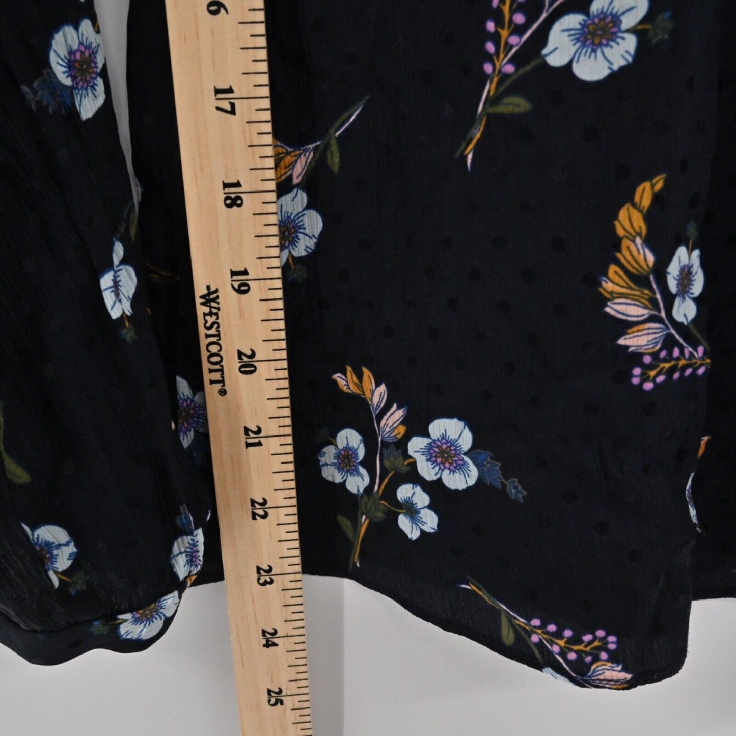 REBECCA TAYLOR Top Womens Size 2 Black Floral 100% Silk Natalie Off The Shoulder