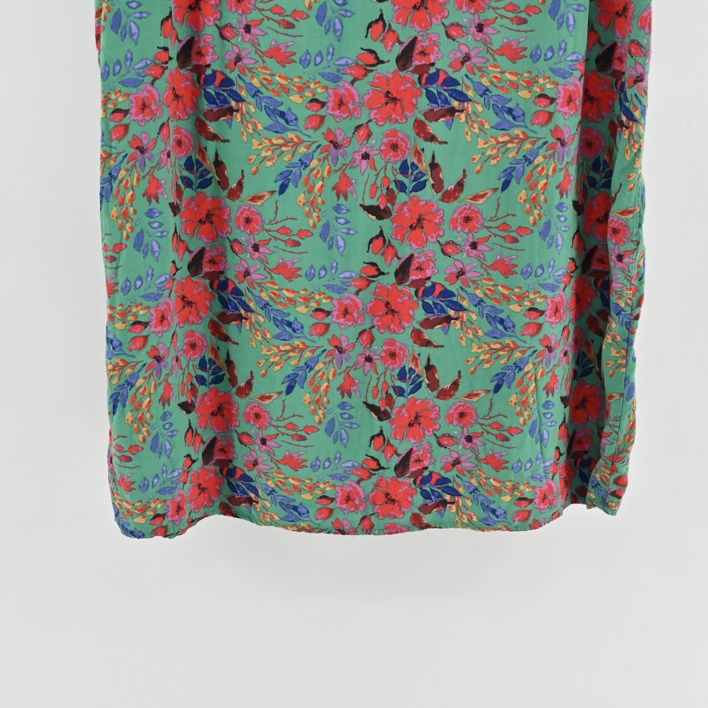 Natural Life Floral Shift Dress Size L Bohemian Hippie Whimsical V Neck Garden