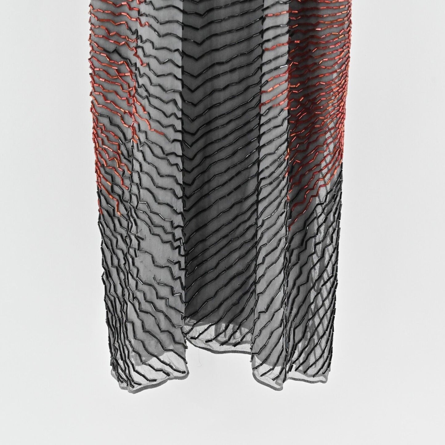 PARKER Dress Sz M Silk Beaded Isla Firecracker Starburst Poinsettia Mini Halter