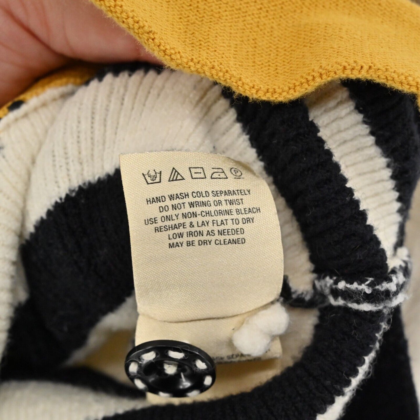 ANTHROPOLOGIE Sweater Womens Size XS ANGEL OF THE NORTH Cardigan Stripe Button