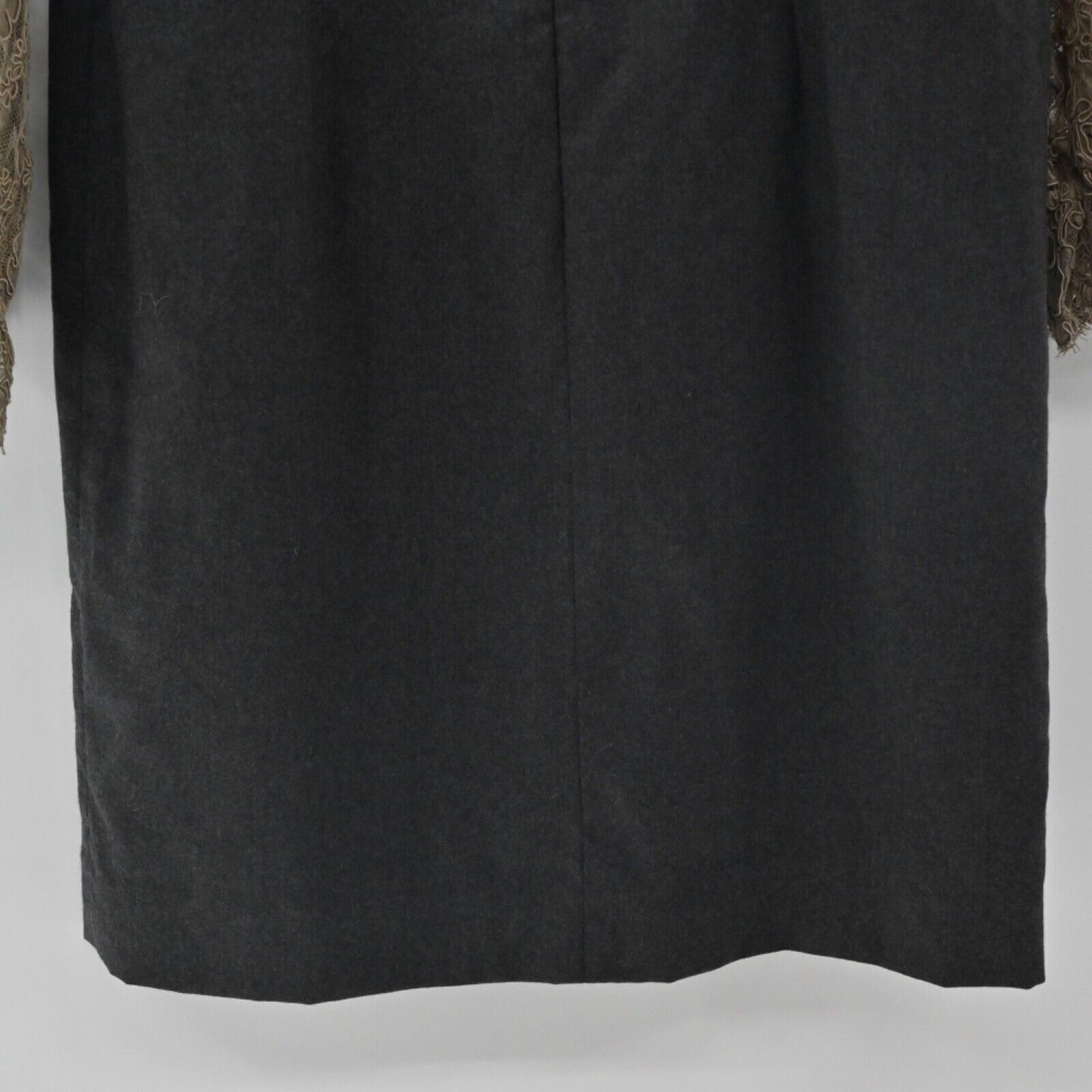 SHANNON MCLEAN Dress Womens Size S Black Brown Floral Lace Bell Sleeve Sheath