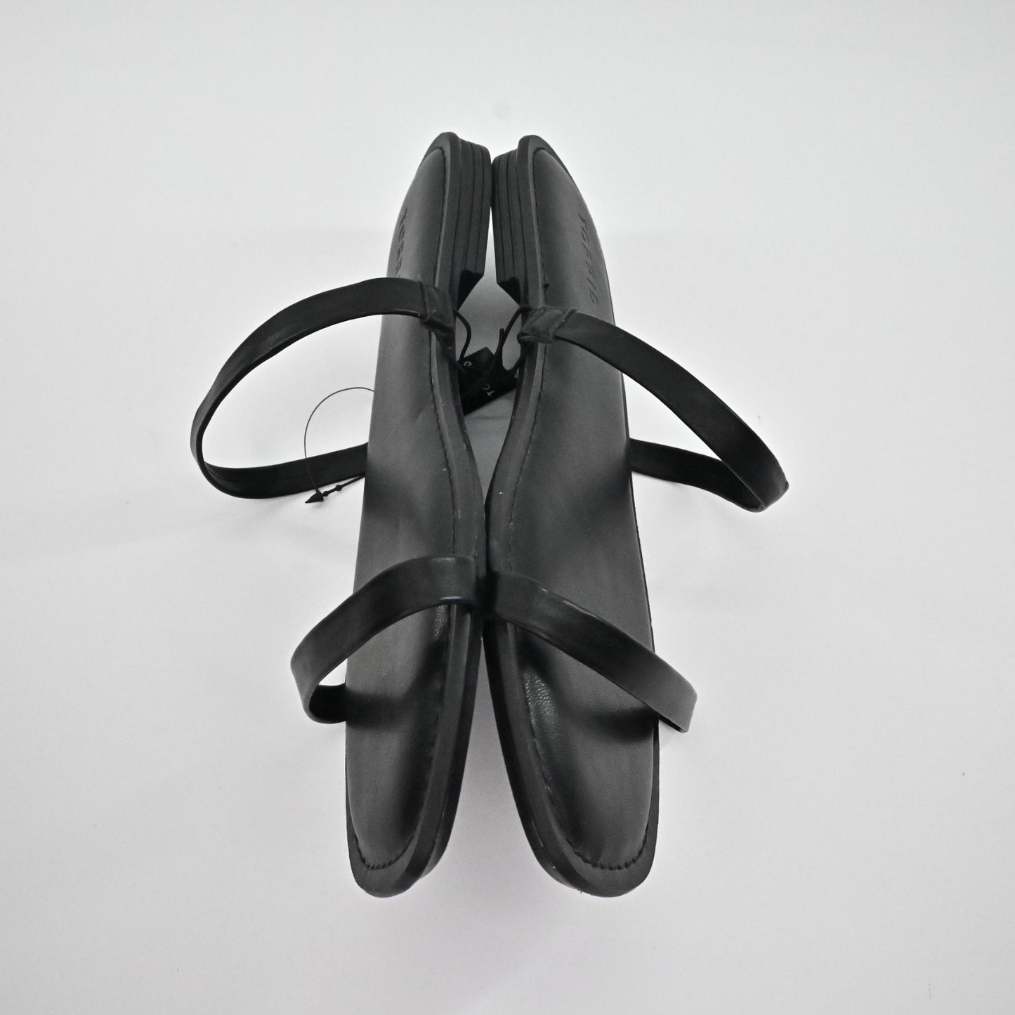 Torrid Womens Thin Double Band Slide Black Sandals Size 9WW NEW Slip On Open Toe