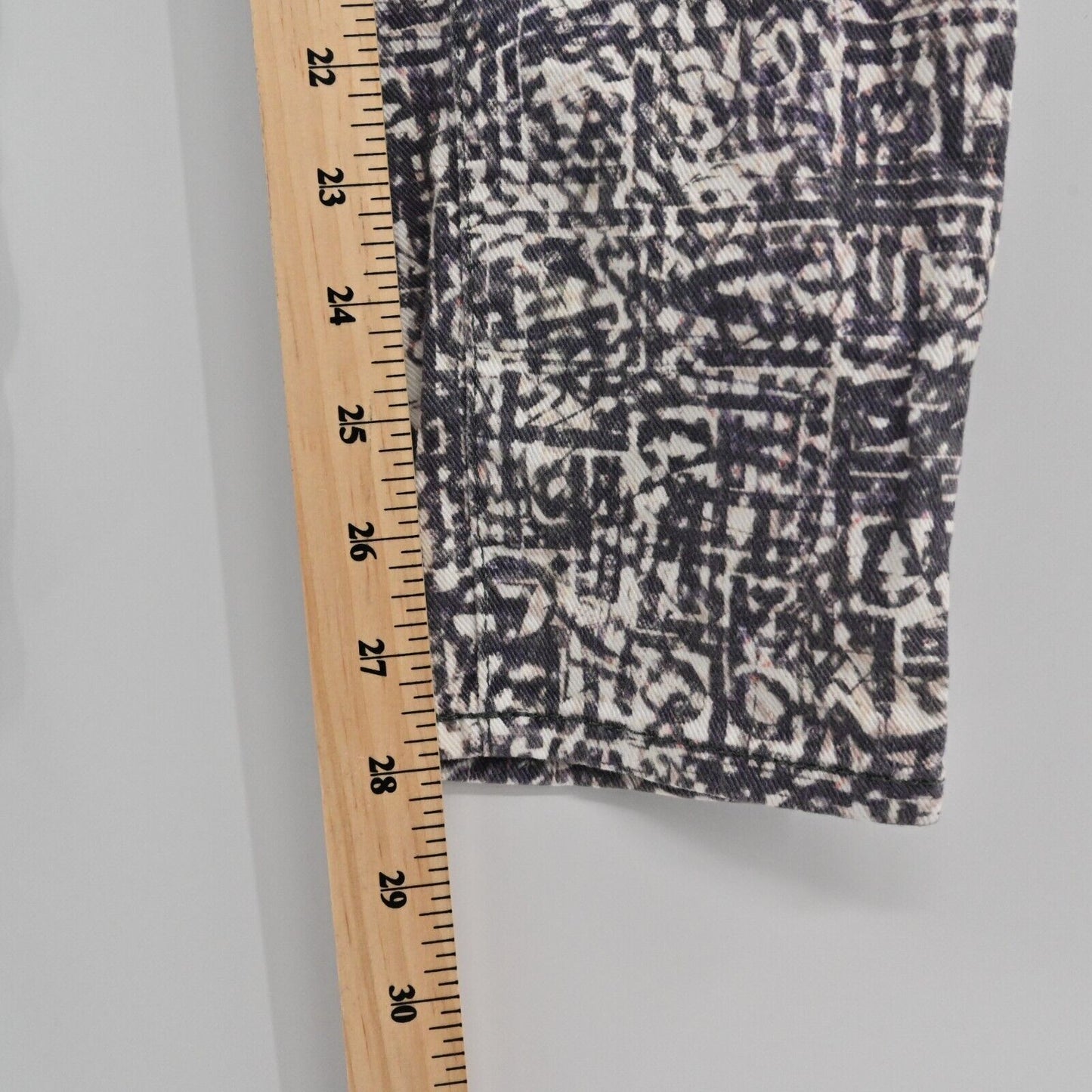 IRO Jeans Womens Size 24 Abstract Geometric Print Skinny Leg Pant Low Rise