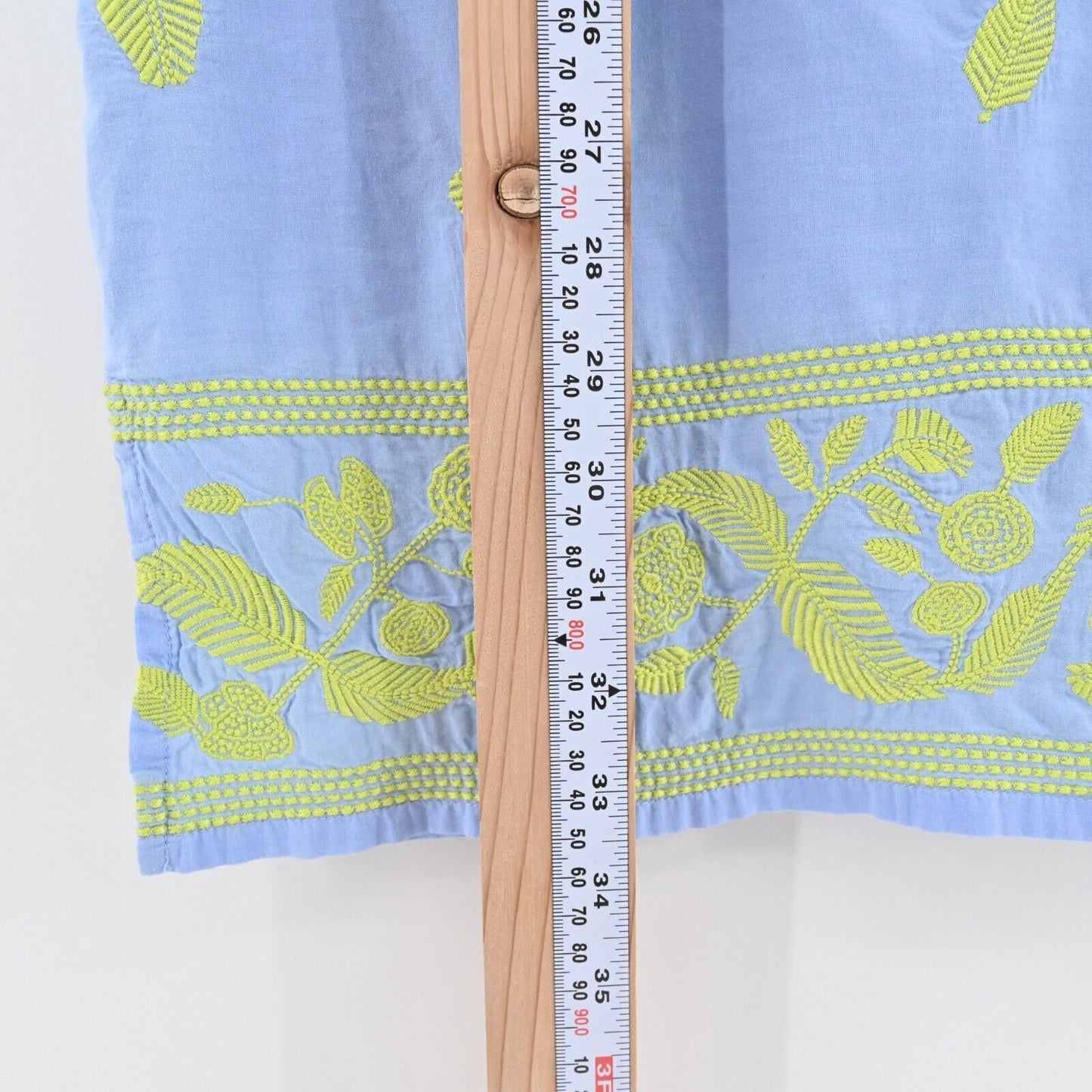 GRETCHEN SCOTT Dress Size XS Hawaiian Punch Embroidered Sleeveless Shift Cotton
