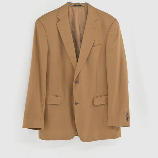 Vtg LORO PIANA Mens Cashmere Blazer Size 42L Worsted Camel Brown Union Tag USA