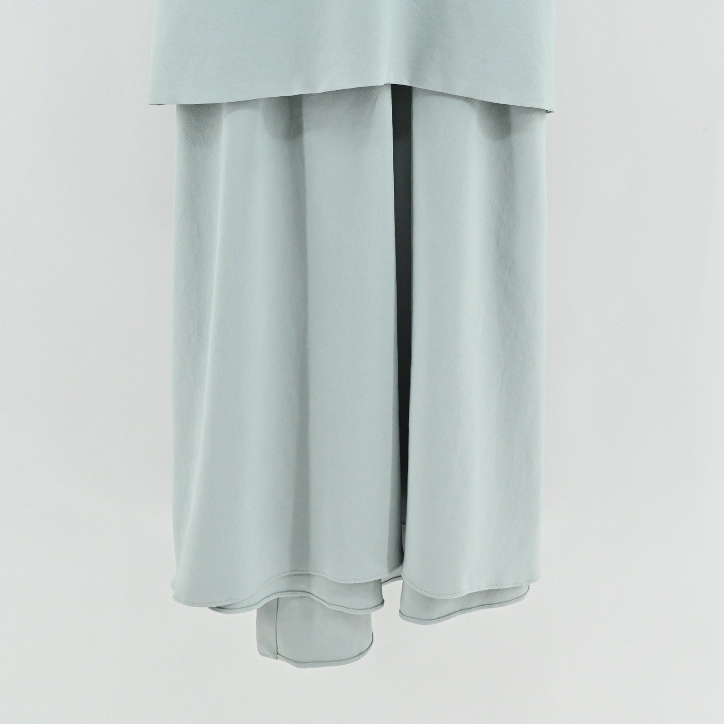 Tibi Chalky Drape Sleeveless Midi Wrap Dress Size 0 Ash Green Minimalist Modern