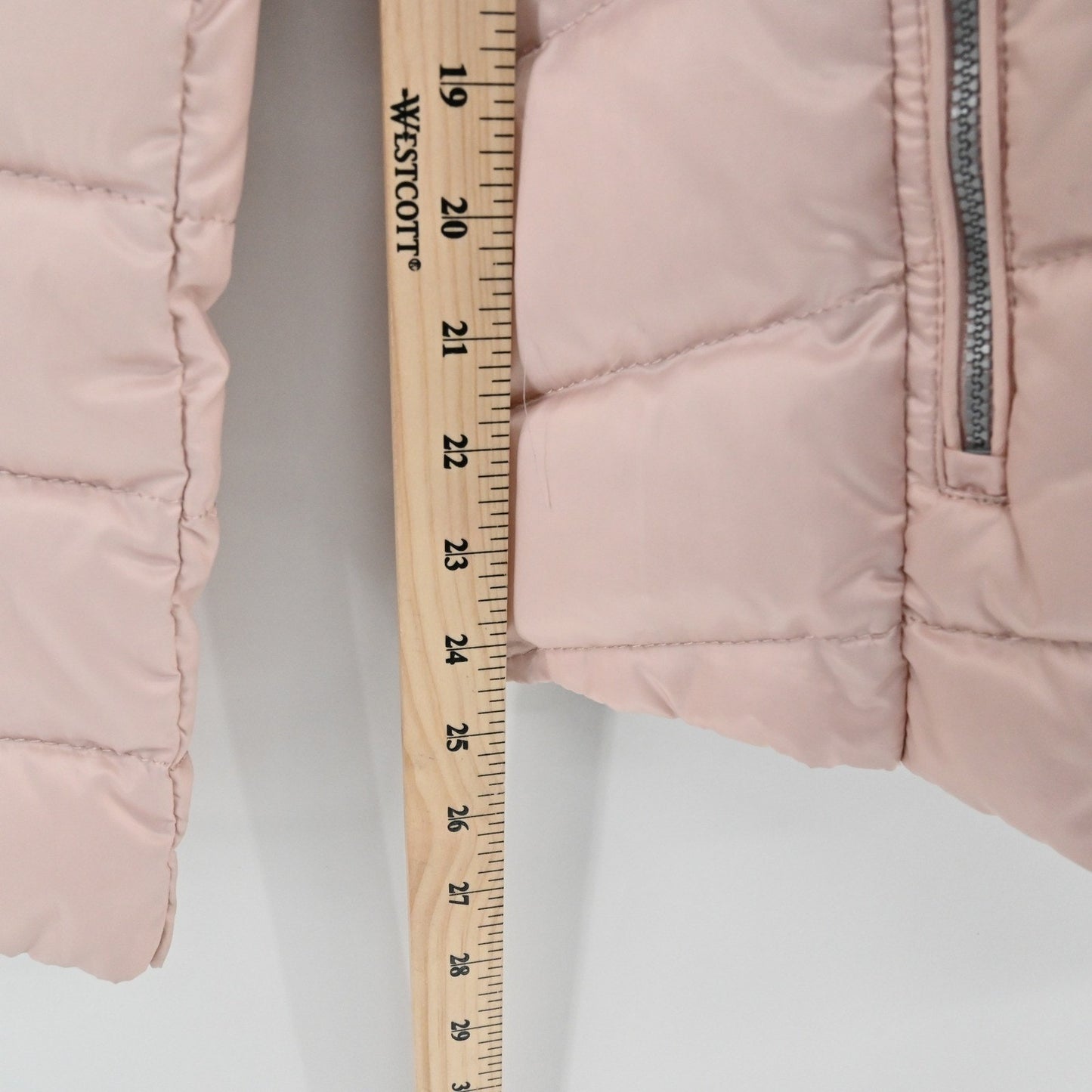 Bonita Womens Quilted Puffer Jacket Size 36 Blush Pink Lightweight