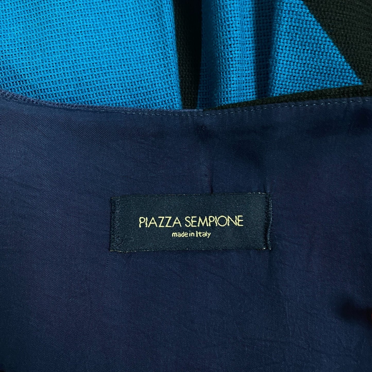 PIAZZA SEMPIONE Womens Skirt IT 40 US 4 Color Block Cotton Lined Italy Designer