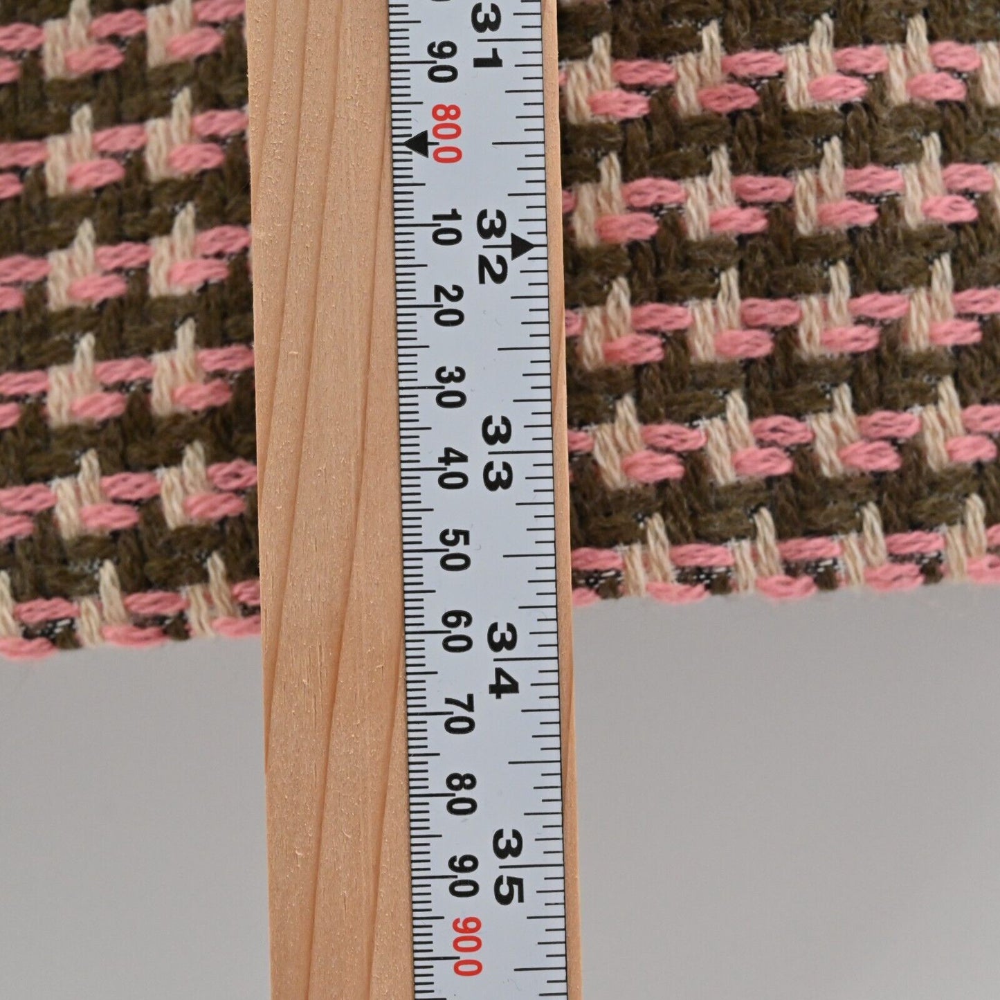 Vtg RUTH Dress Womens Sz 10 Strapless Wool Brown Pink Flower Detail Houndstooth