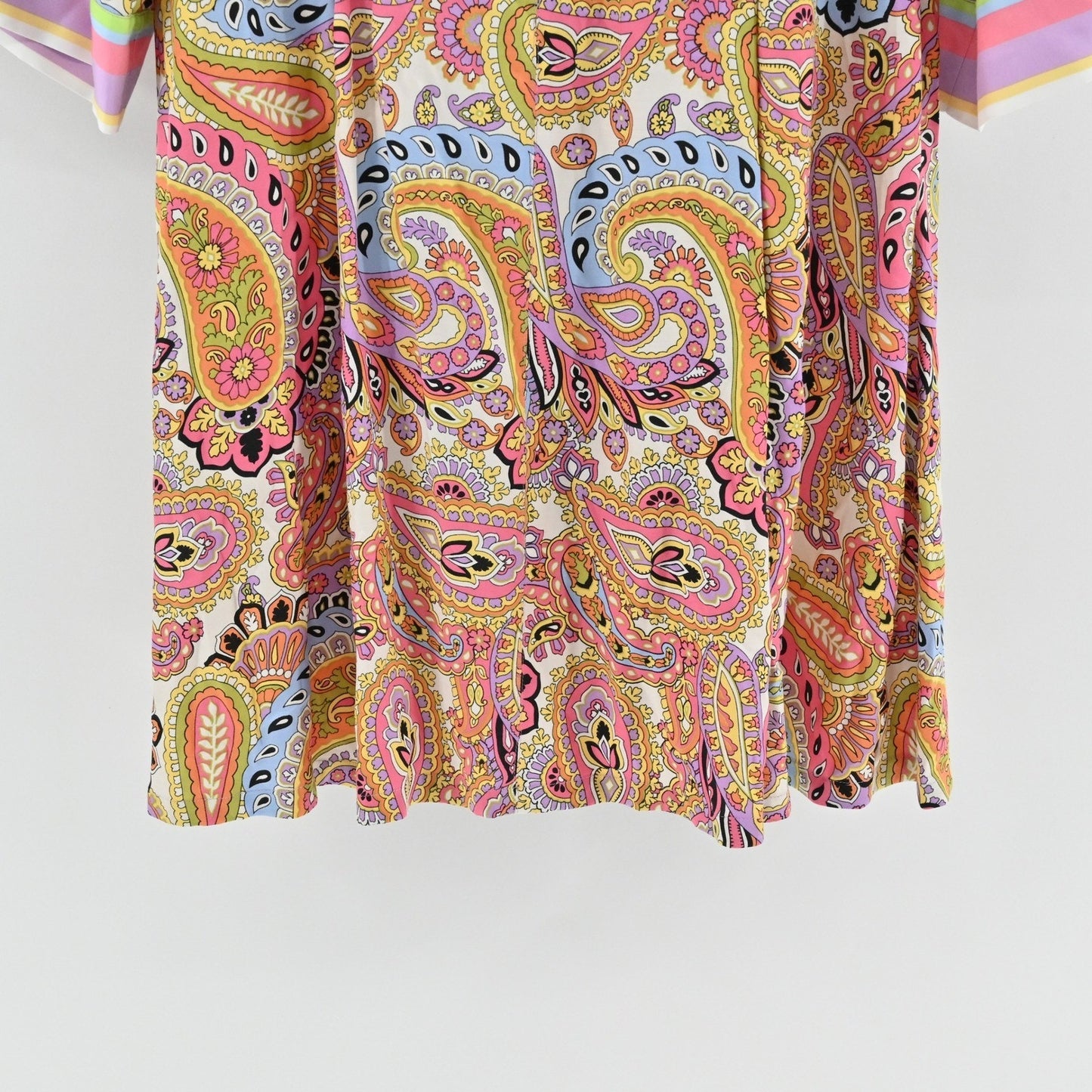 Marella Primavera Alacre Belted Paisley Dress Size 8 Wanderlust Kimono Sleeve