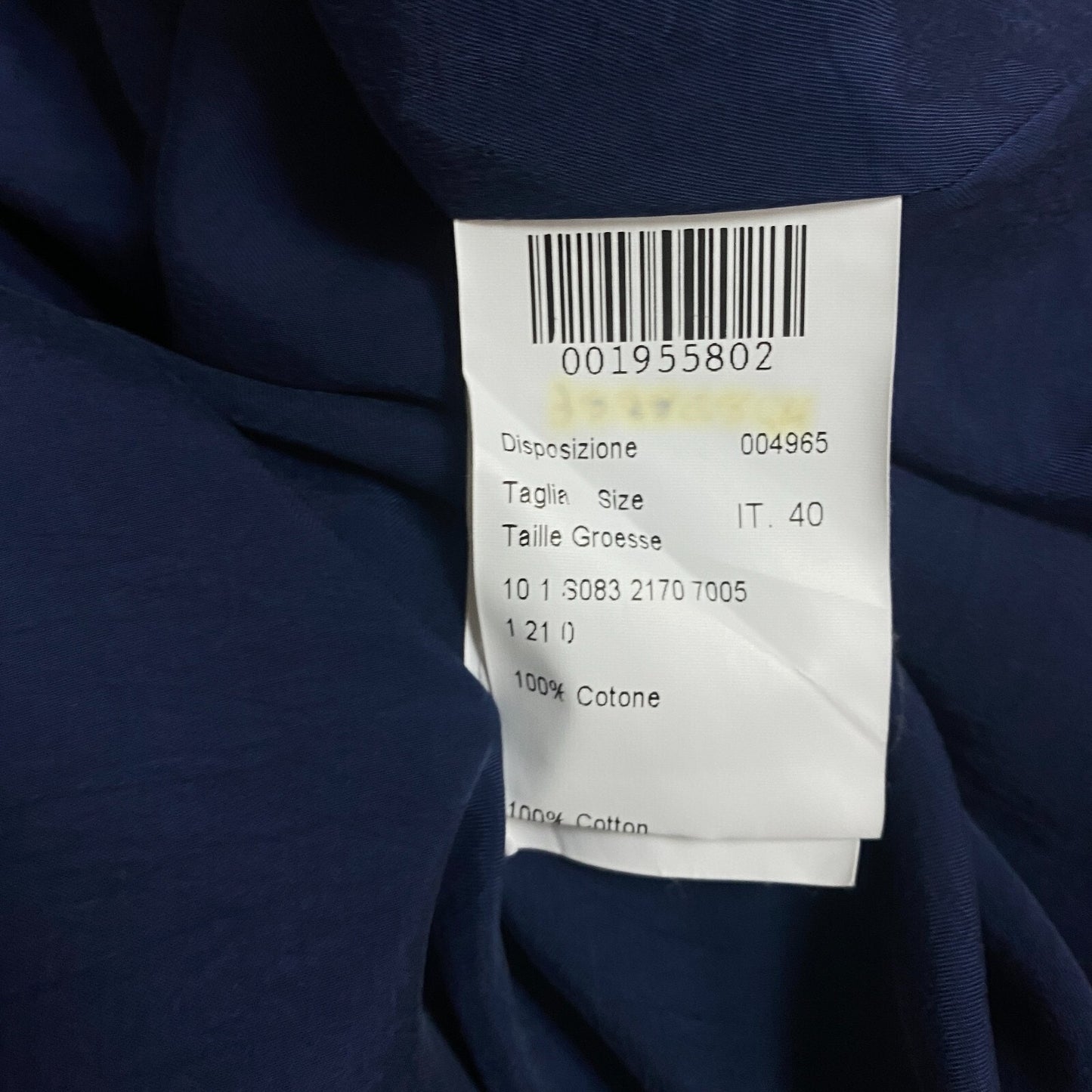 PIAZZA SEMPIONE Womens Skirt IT 40 US 4 Color Block Cotton Lined Italy Designer