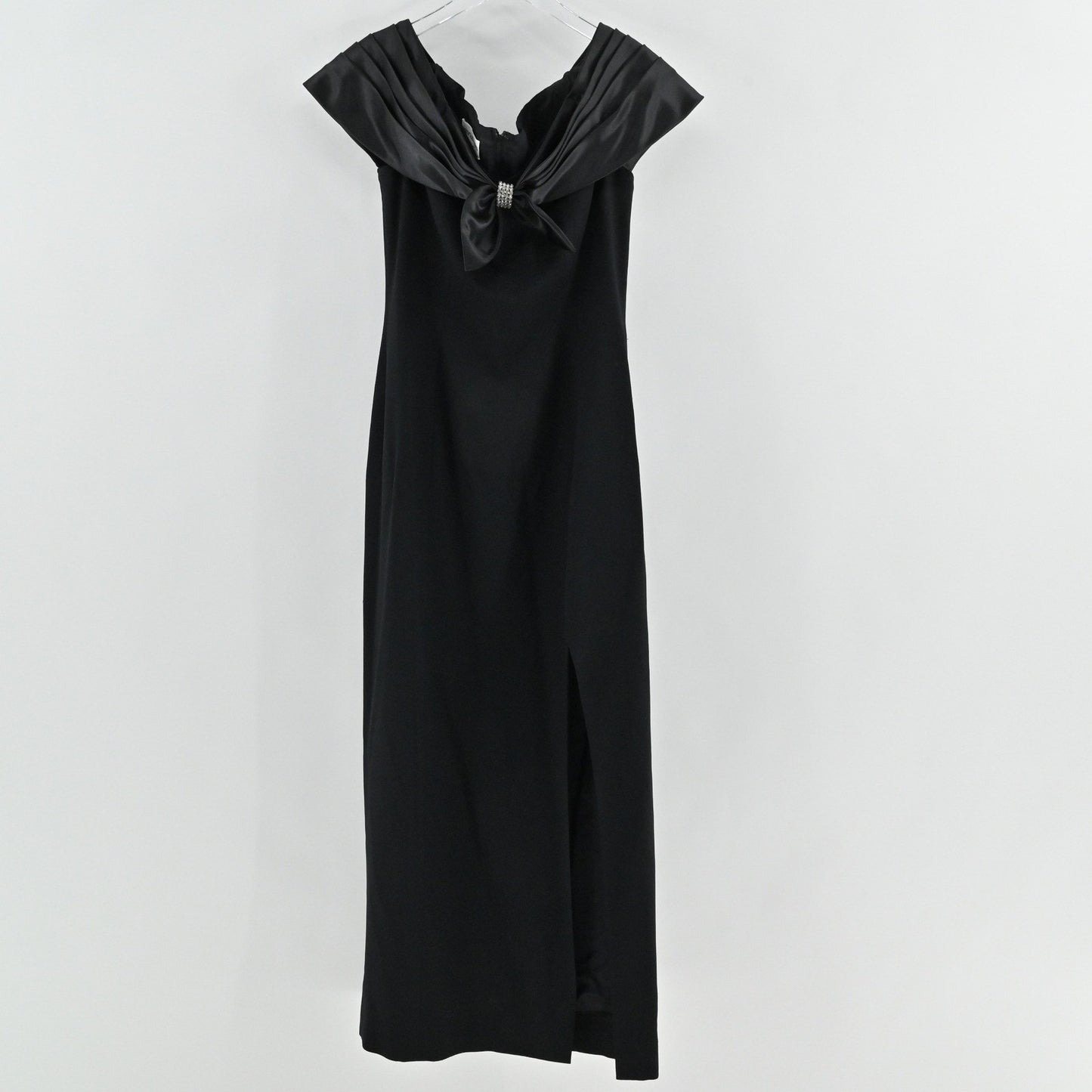 Vtg Morton Myles Dress Size 10 Whimsigoth Dark Romantic Gown Formal Maxi Slit